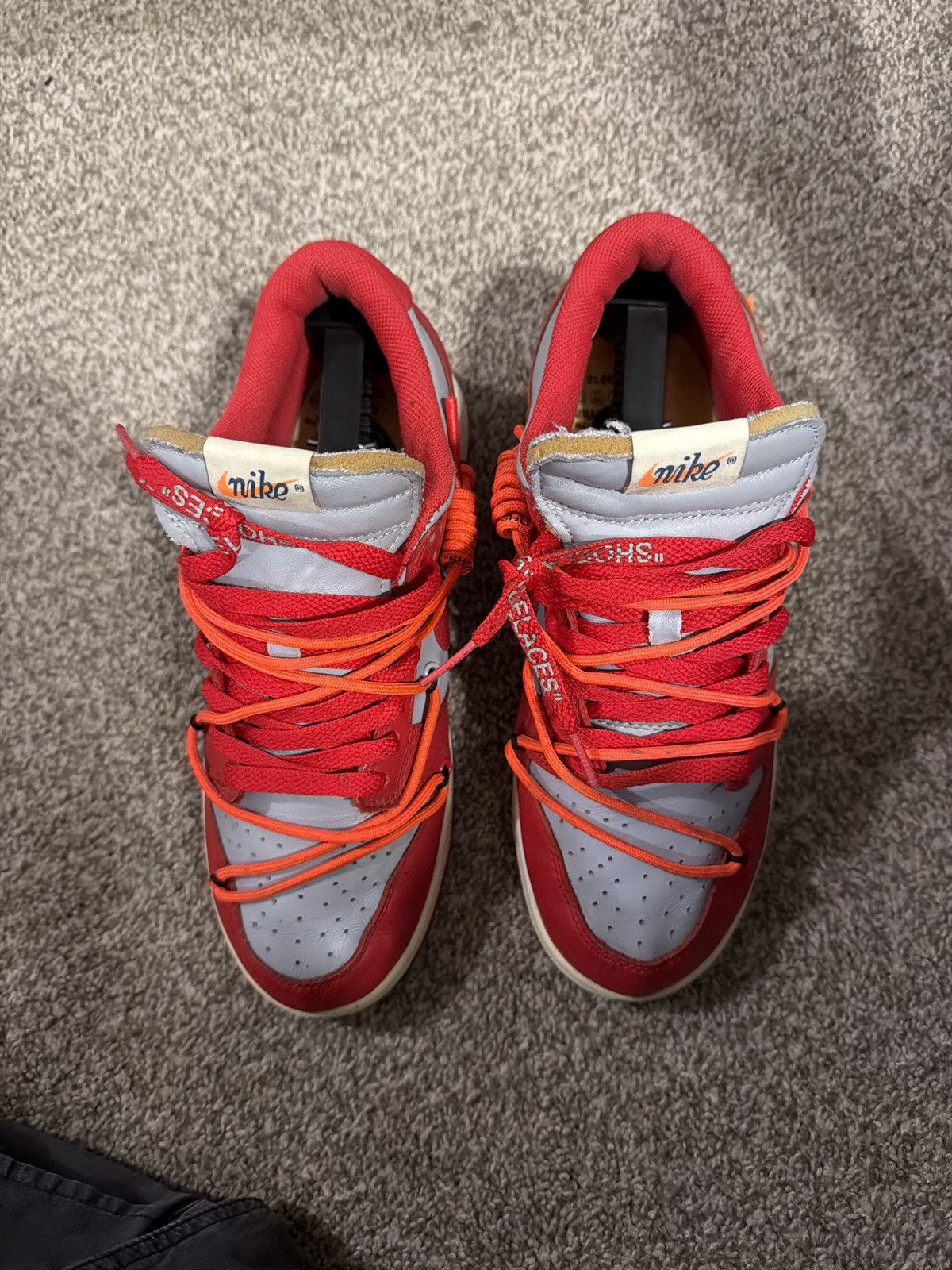 Nike × Off-White Nike off white dunk university red Size US 7.5 / EU 40-41 - 5 Thumbnail