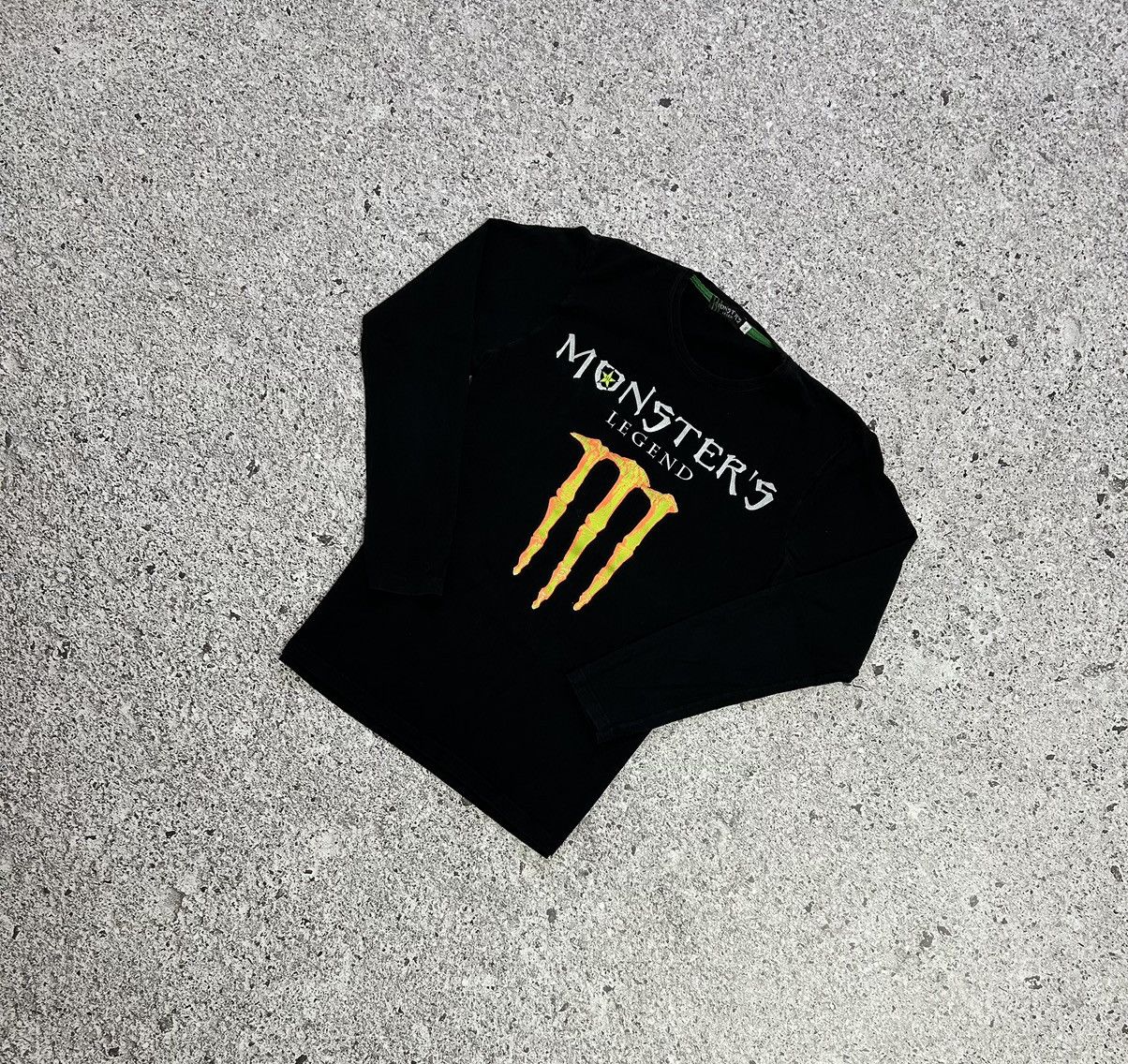 Vintage Y2K Monster’s Legend Energy Long Sleeve Motorcycle Tee Size US L / EU 52-54 / 3 - 1 Thumbnail