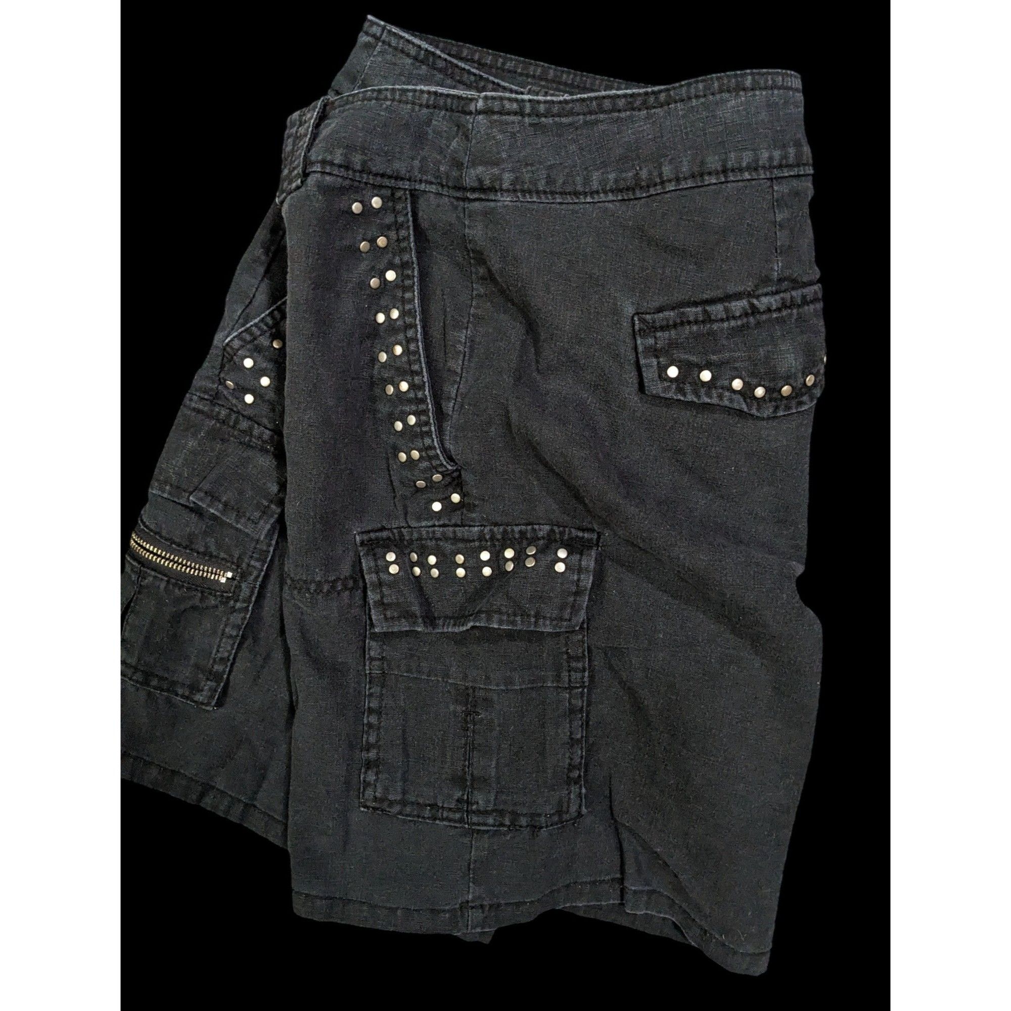 Other Gothic Studded Black Short by NY & Company Size 27" / US 4 / IT 40 - 4 Thumbnail