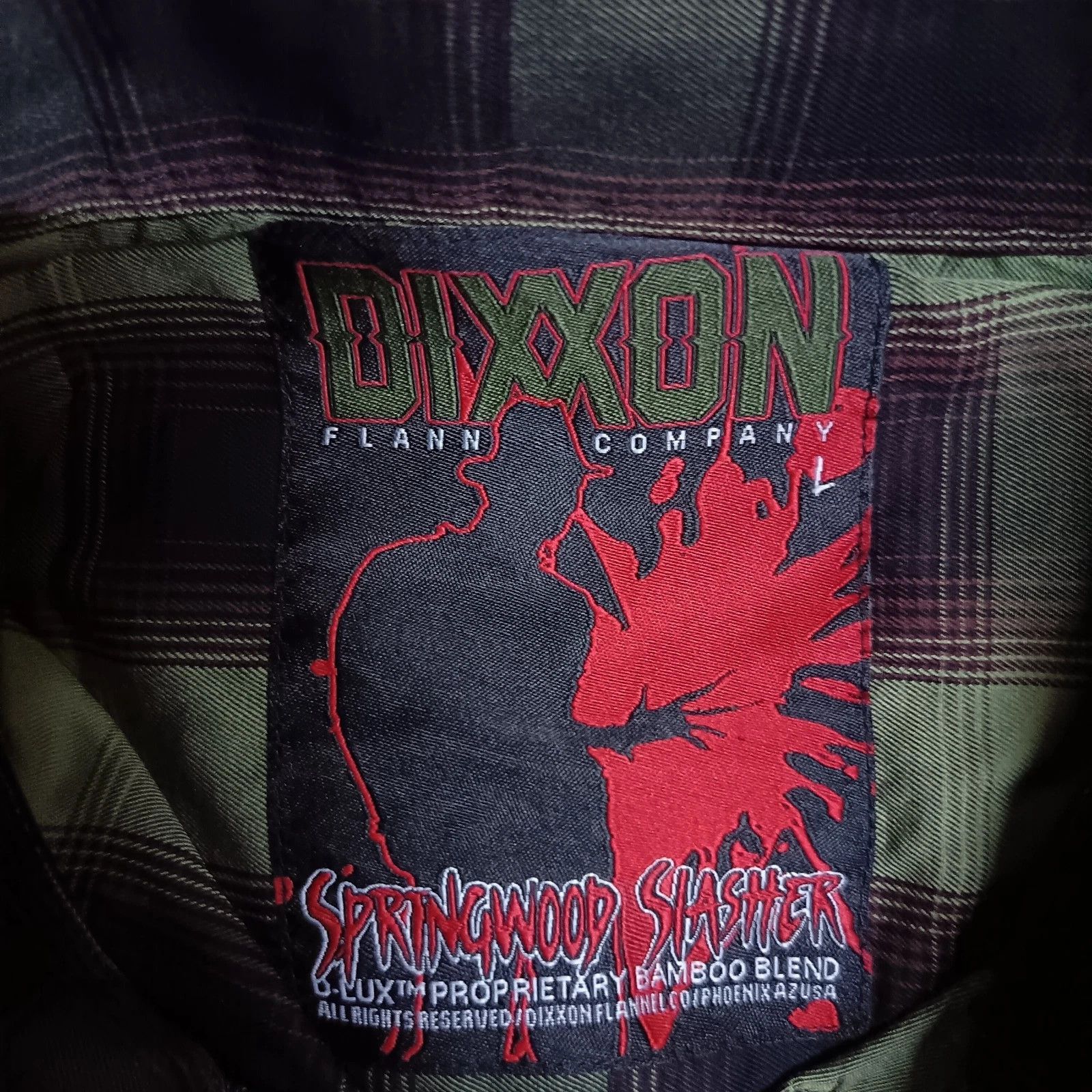 Dixxon Dixxon Flannel Springwood Slasher Horror Series Bamboo Shirt Size US L / EU 52-54 / 3 - 6 Thumbnail
