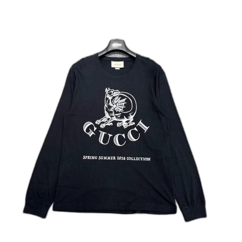 Gucci Gucci Long Sleeve Dragon Print Shirt Size US XL / EU 56 / 4 - 1 Thumbnail
