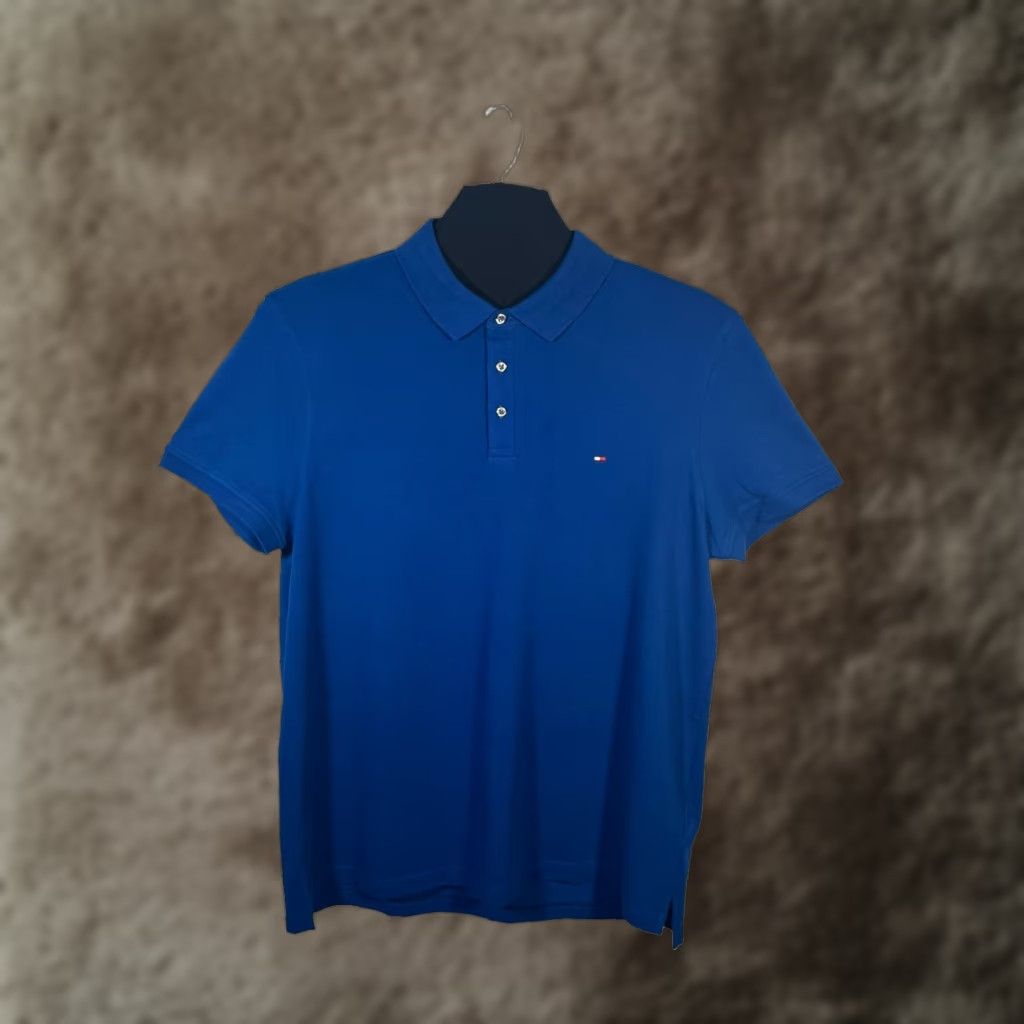 Tommy Hilfiger Tommy Hilfiger Polo Shirt Mens 3XL Anchor Royal Blue Slim Fit Stretch Short Sleeve Casual Shirt Mens 3XL Blue Polo Size US XXL / EU 58 / 5 - 1 Thumbnail
