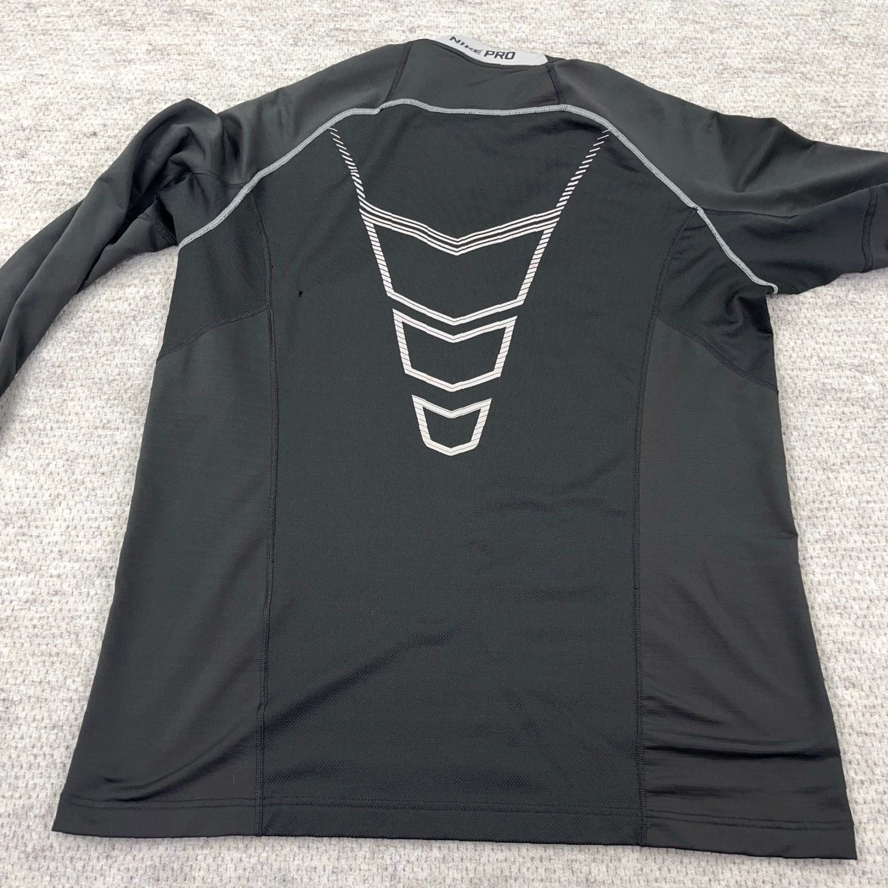Nike Nike Pro Sweatshirt Men 2XL Gray Pullover 1/4 Zip Dri Fit Size US XXL / EU 58 / 5 - 4 Thumbnail
