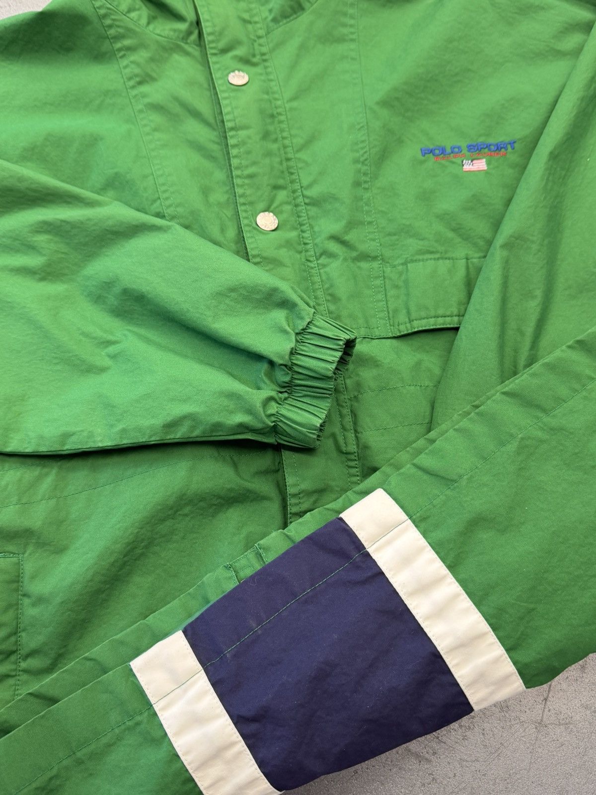 Polo Ralph Lauren 90's Vintage Polo Sport Spell Out Anorak Jacket Size US M / EU 48-50 / 2 - 5 Thumbnail