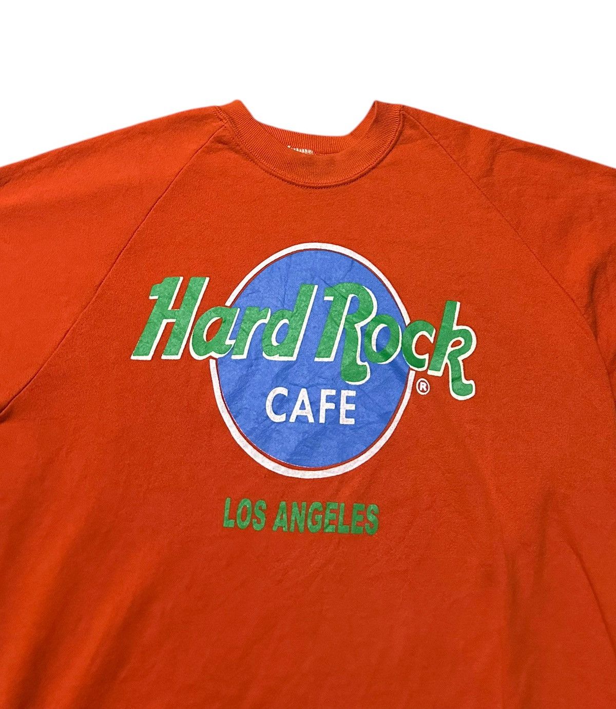 Hard Rock Cafe × Jerzees × Vintage Vintage 90s Hard rock cafe Los Angeles pullover sweatshirt Size US XL / EU 56 / 4 - 2 Thumbnail