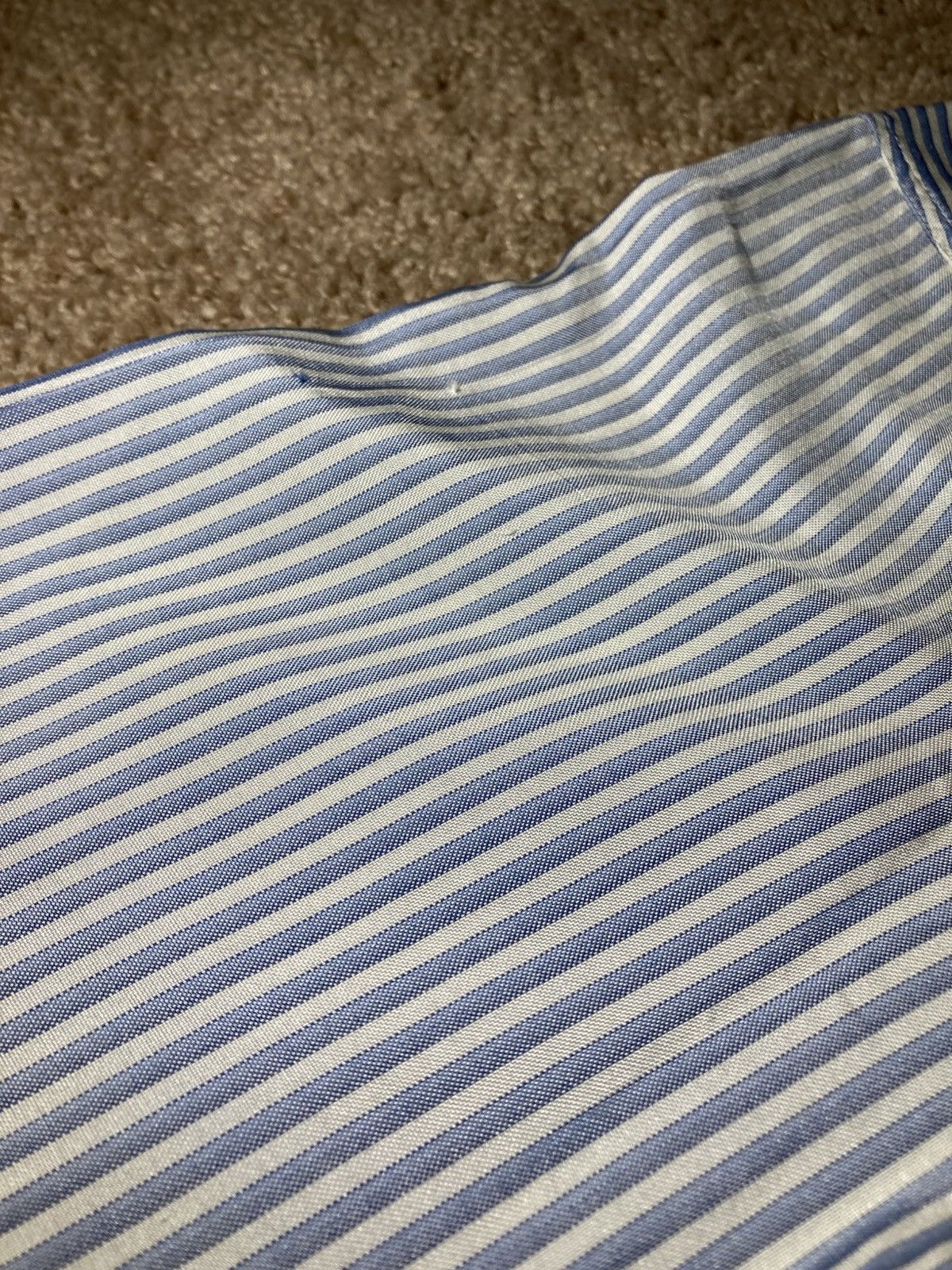 Celine SS22 Celine Oversized Striped Silk Shirt Triomphe 2022 Hedi Size US S / EU 44-46 / 1 - 10 Thumbnail