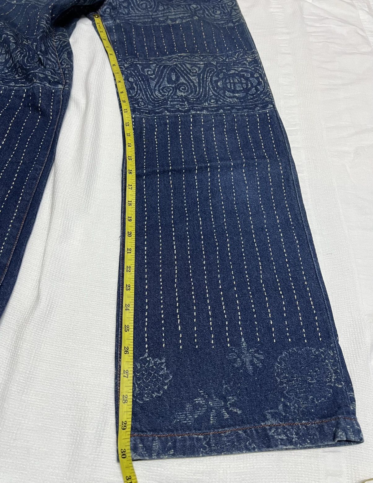 Jean Paul Gaultier 🔥HOT DROPS🔥JEAN PAUL GAULTIER DENIM FULLPRINT Size US 32 / EU 48 - 8 Thumbnail