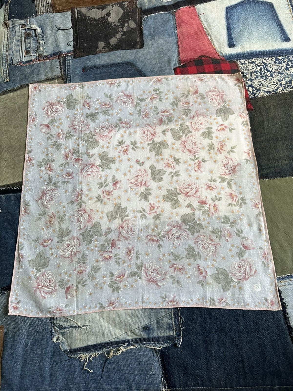 Vintage Vintage Christian Dior Handkerchief/ Neckerchief/ Bandana Size ONE SIZE - 10 Thumbnail