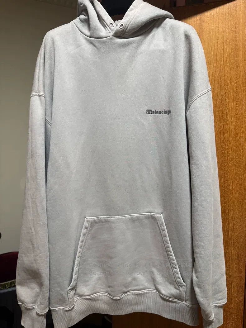 Balenciaga Balenciaga Cement gray faded effect hoodie, long-sleeve Size US XL / EU 56 / 4 - 1 Thumbnail