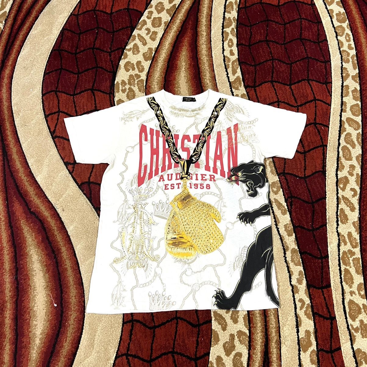 Christian Audigier Vintage Christian Audigier Limited Edition Rare T Shirt Size US XL / EU 56 / 4 - 1 Thumbnail