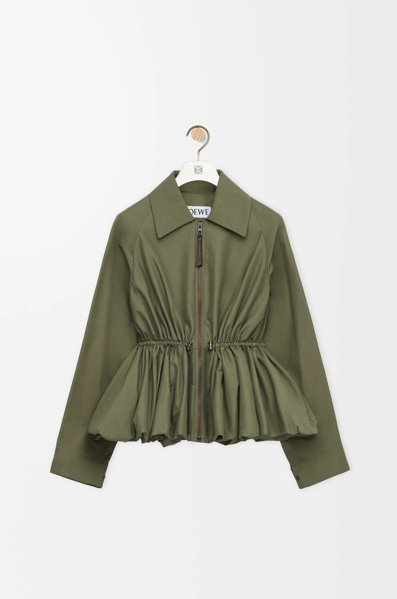 Loewe o1in1g0426 Jacket in Khaki Green Size S / US 4 / IT 40 - 1 Thumbnail