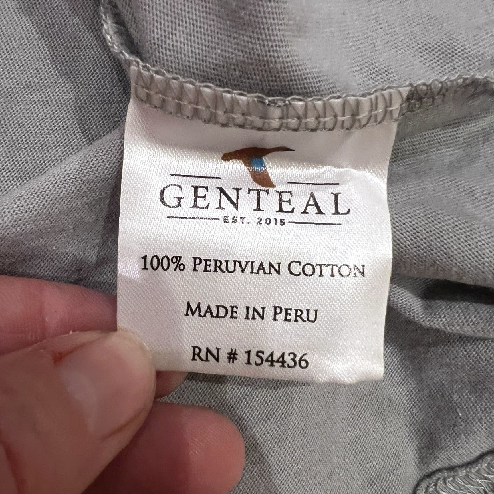 Vintage VINTAGE GenTeal Men's T-Shirt 2XL Casual Crew Neck Cotton Gray Activewear Outdoor Size US XXL / EU 58 / 5 - 7 Thumbnail