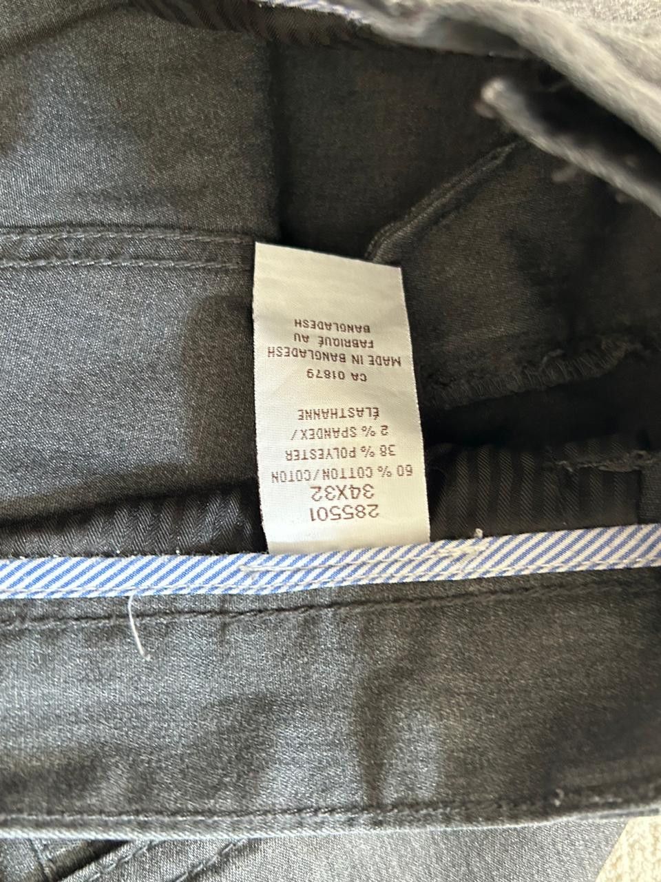 Perry Ellis Perry Ellis Grey Cotton Trousers Size US 34 / EU 50 - 9 Thumbnail