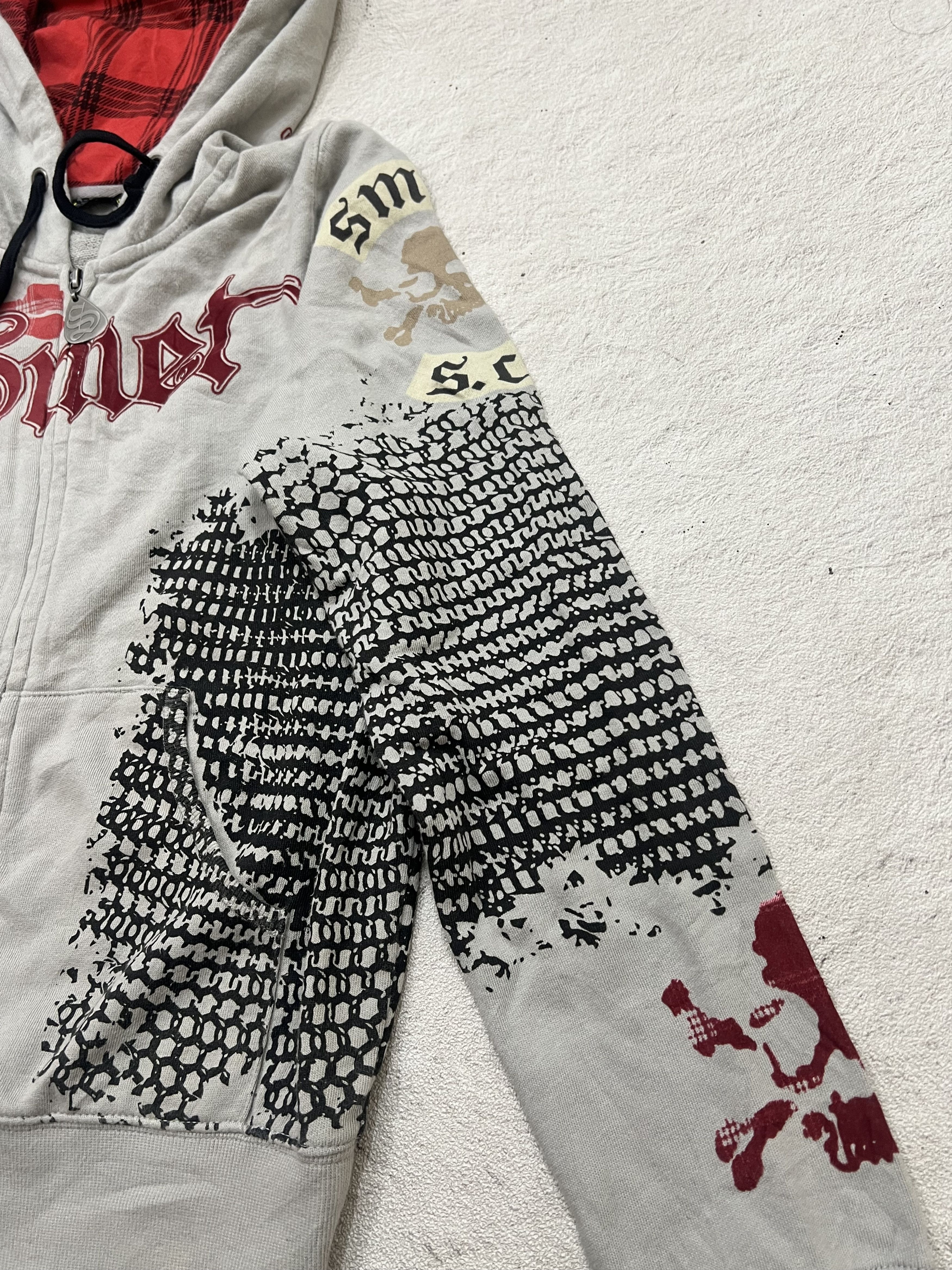 Japanese Brand 2000s Christian Audigier Hysteric Skull Zip y2k Lgb Ifsix Size US S / EU 44-46 / 1 - 4 Thumbnail