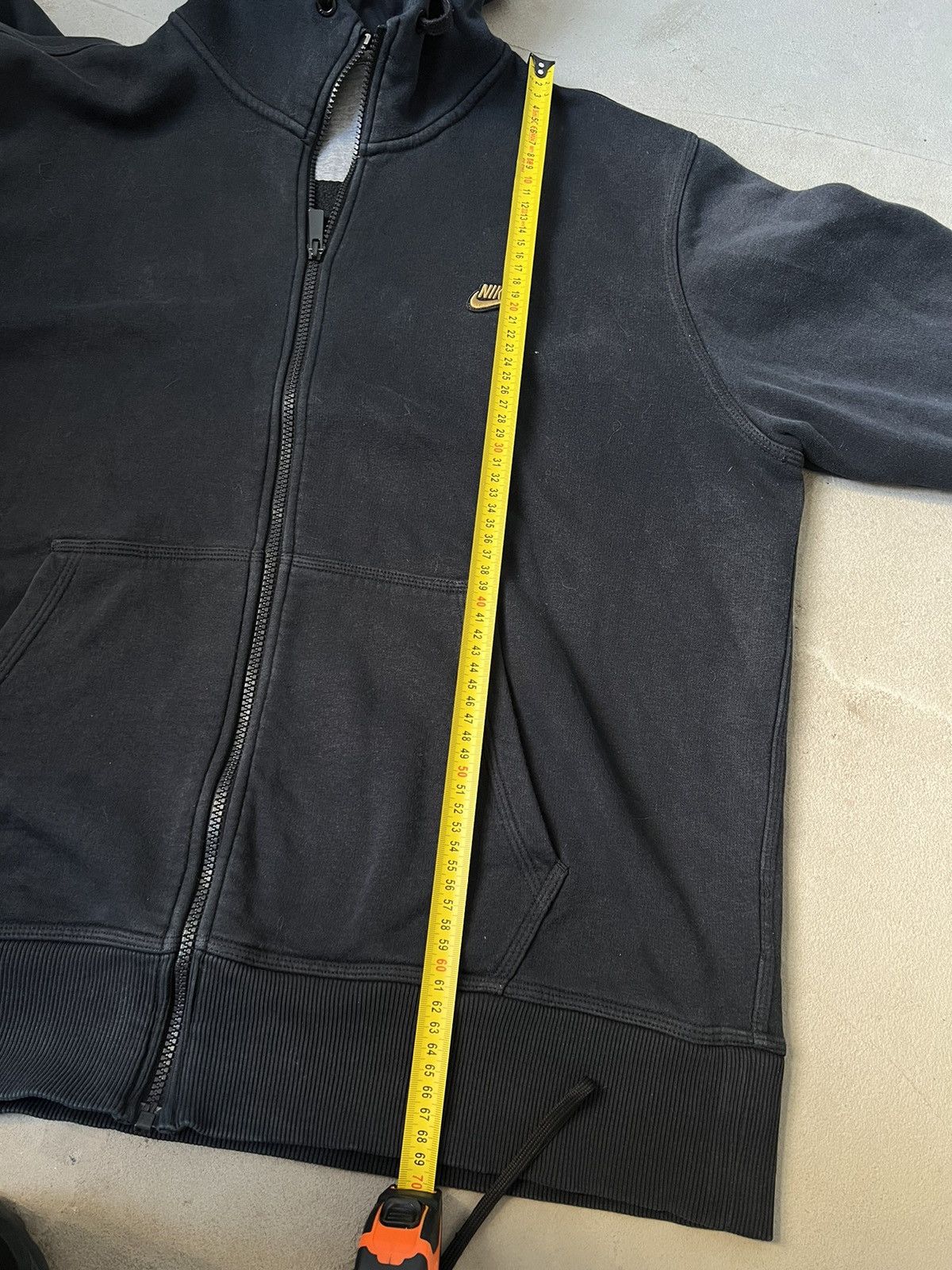 Nike × Vintage Vintage Nike zip hoodie rap oversize hoodie big logo Size US XL / EU 56 / 4 - 10 Thumbnail
