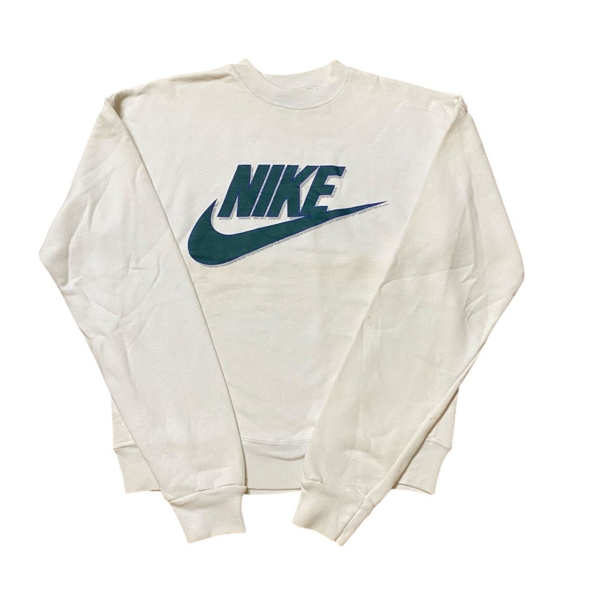 Nike × Vintage Vintage 90's Nike Big Logo Sweatshirts Size US L / EU 52-54 / 3 - 1 Thumbnail