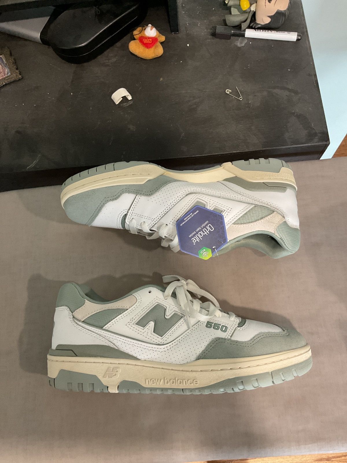 New Balance NEW BALANCE 550 White Green Size 10 Size US 10 / EU 43 - 1 Thumbnail