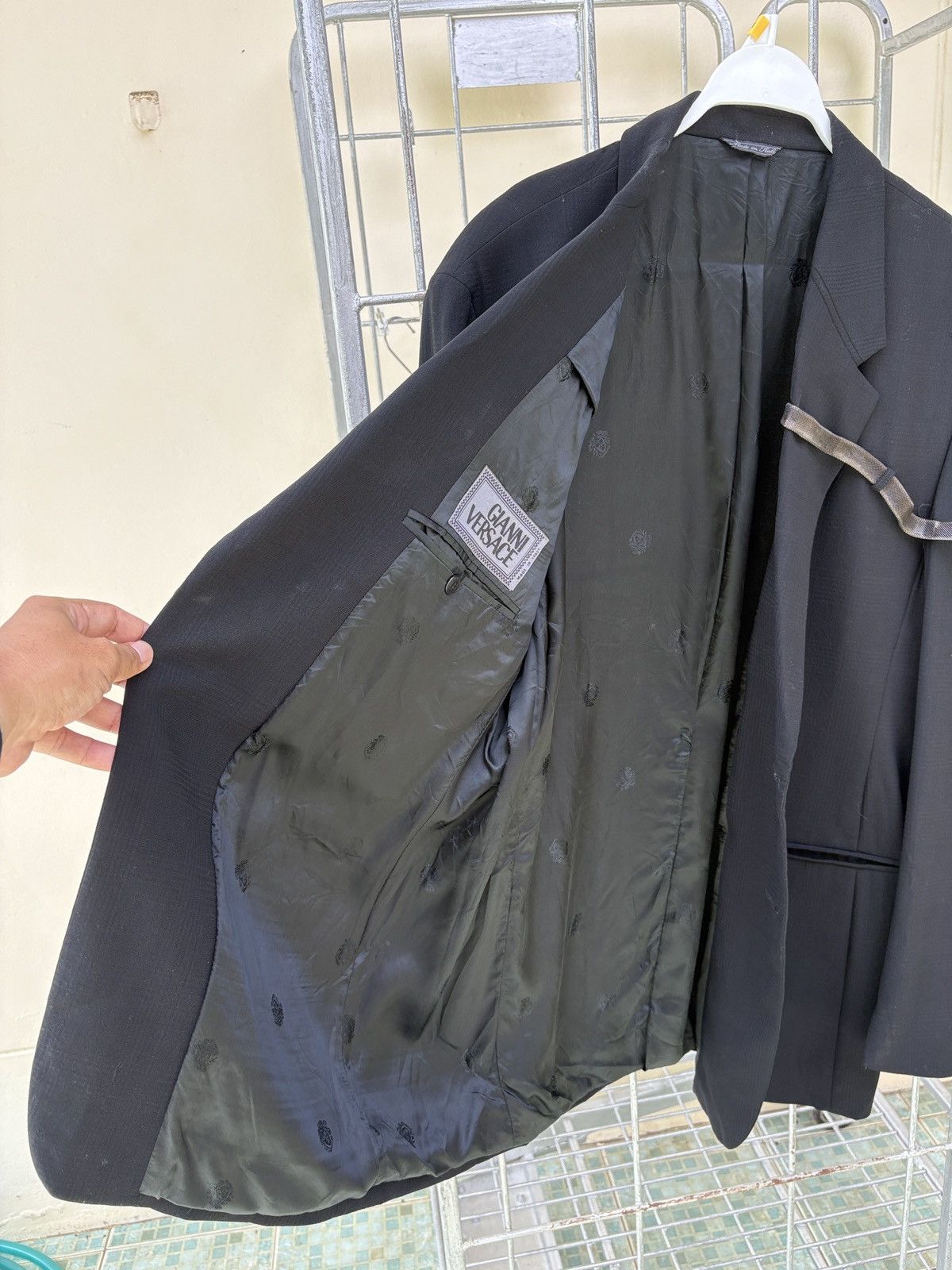 Versace Versace black blazer jacket Size 46R - 16 Thumbnail
