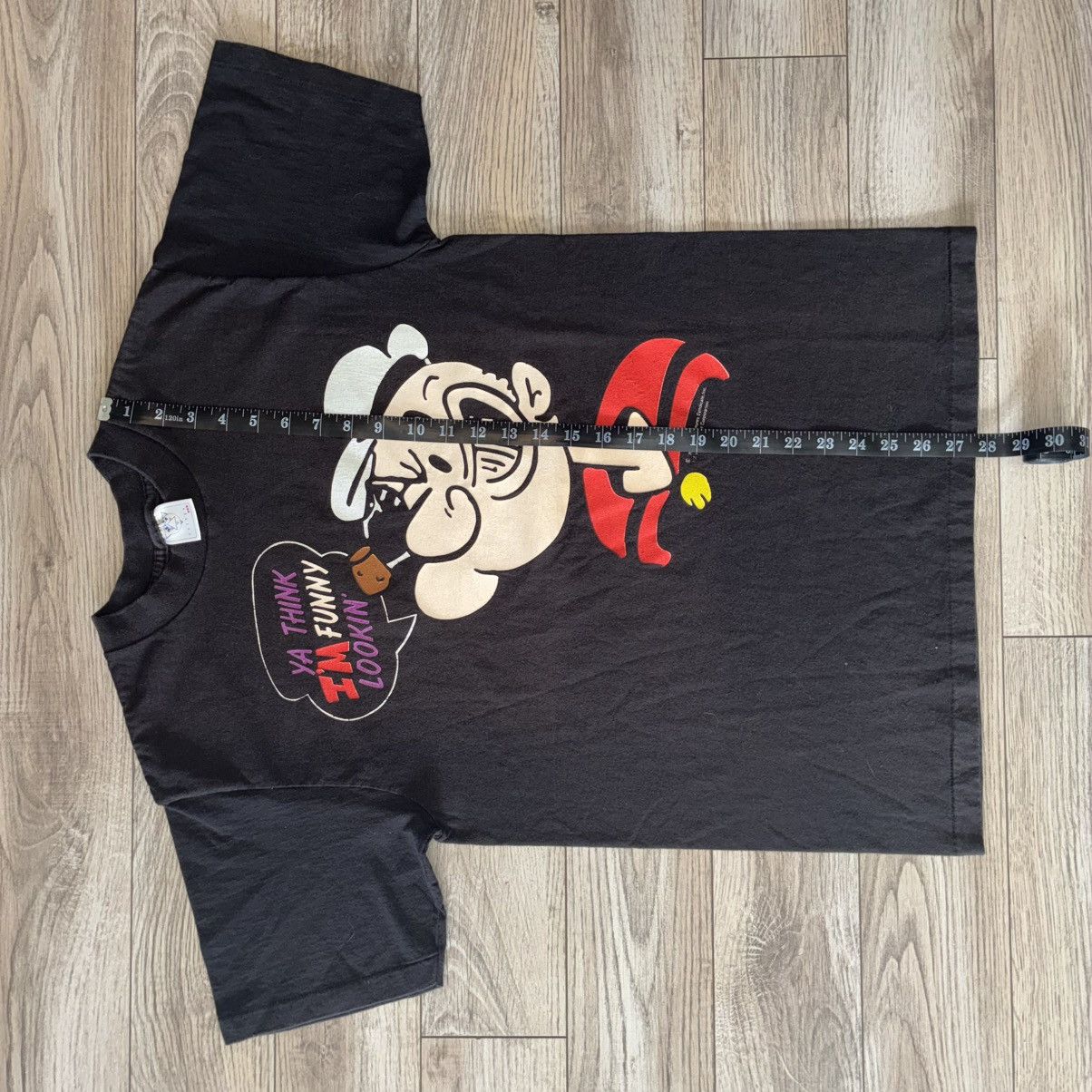 Delta 90s Popeye the sailer man big face tee shirt Size US L / EU 52-54 / 3 - 7 Thumbnail