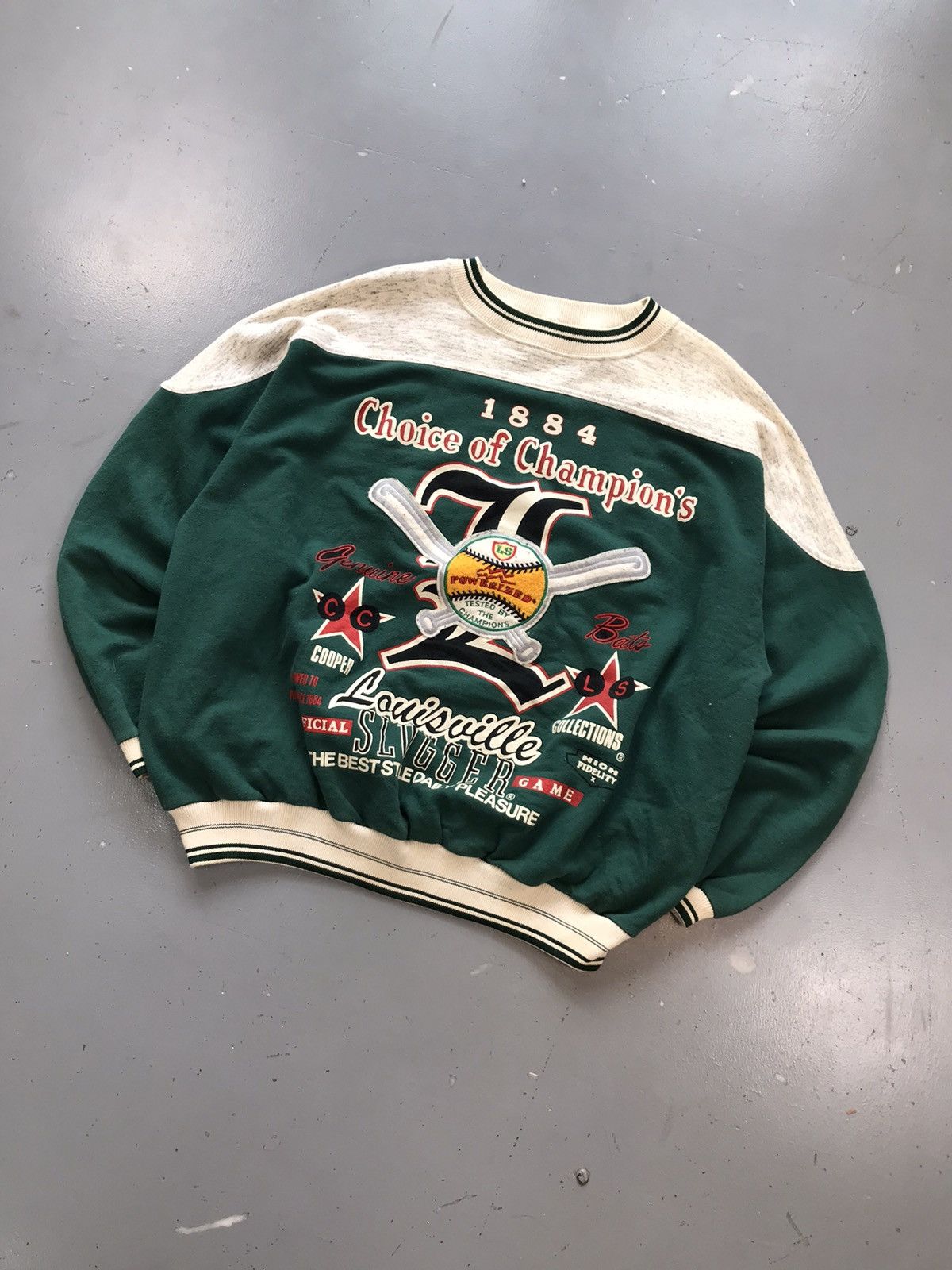 Louisville Slugger × Vintage Vintage Louisville slugger SpellOut baseball ⚾️ sweatshirt Size US XL / EU 56 / 4 - 2 Thumbnail