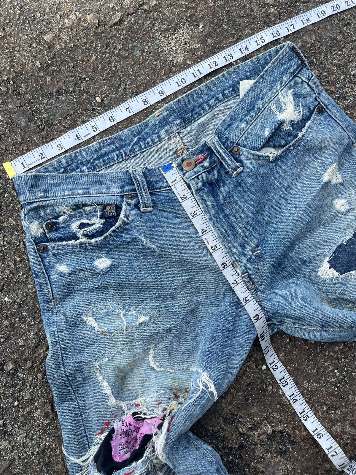 Japanese Brand RNA Jeans Distressed Destroy Size US 32 / EU 48 - 6 Thumbnail