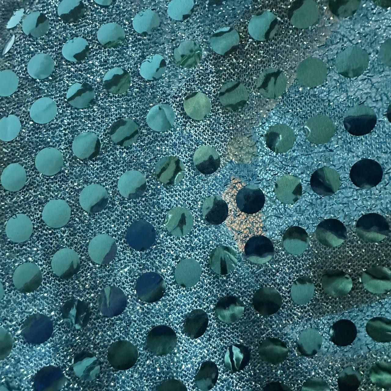 Acne Studios ACNE BLUE TURQUOISE BUTTON UP SEQUIN SHIRT _ SIZE 54 Size US XL / EU 56 / 4 - 7 Thumbnail