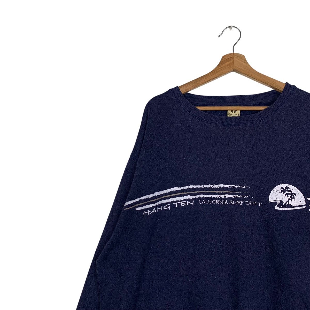 Hang Ten HANGTEN Purple Crewneck Sweatshirt Plus Size 4L #1873-C82 Size US XXL / EU 58 / 5 - 6 Thumbnail