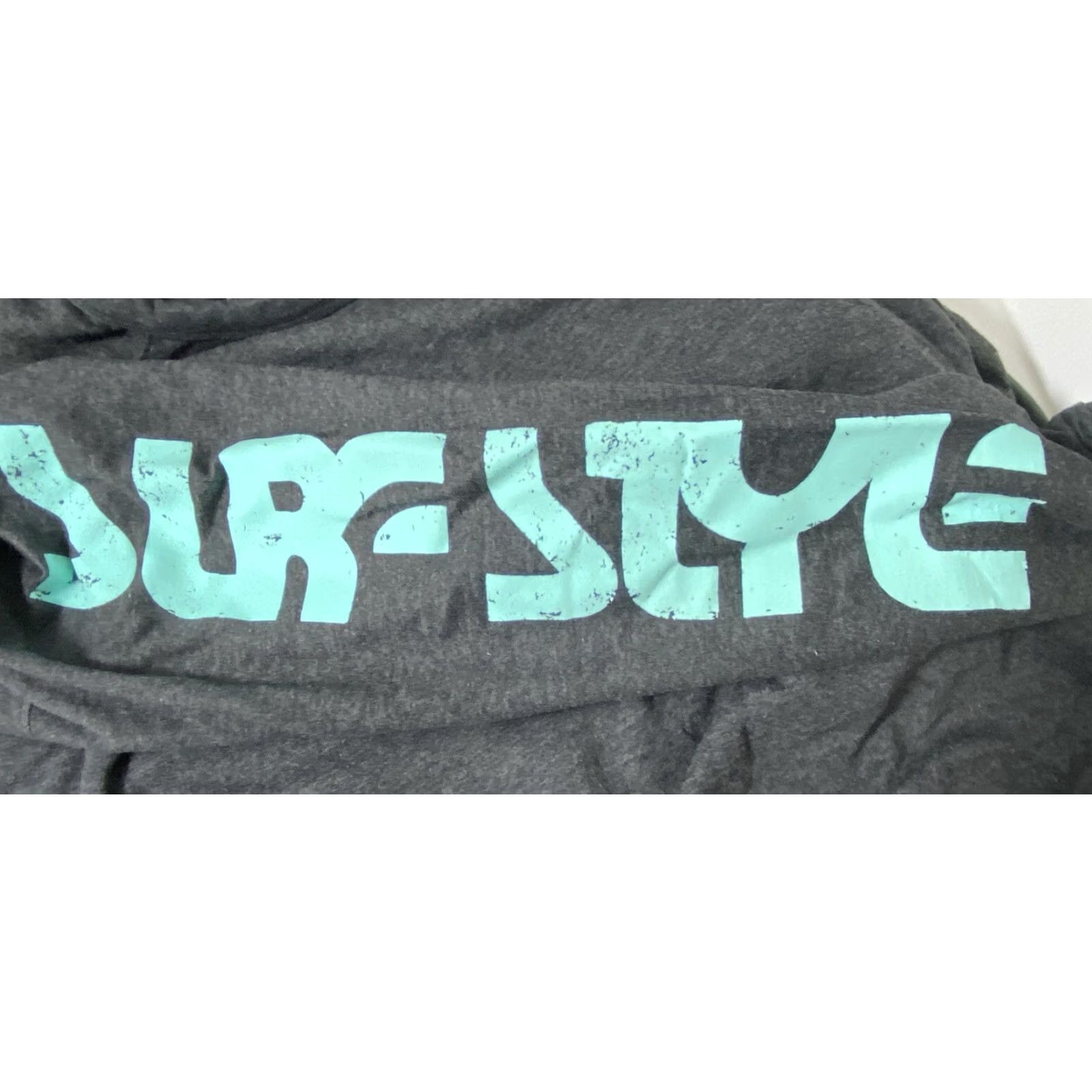 Vintage Surfstyle Mens Medium Pullover Sweater Lightweight Cotton Gray Green Gulf Shores Sweater Size US M / EU 48-50 / 2 - 6 Thumbnail