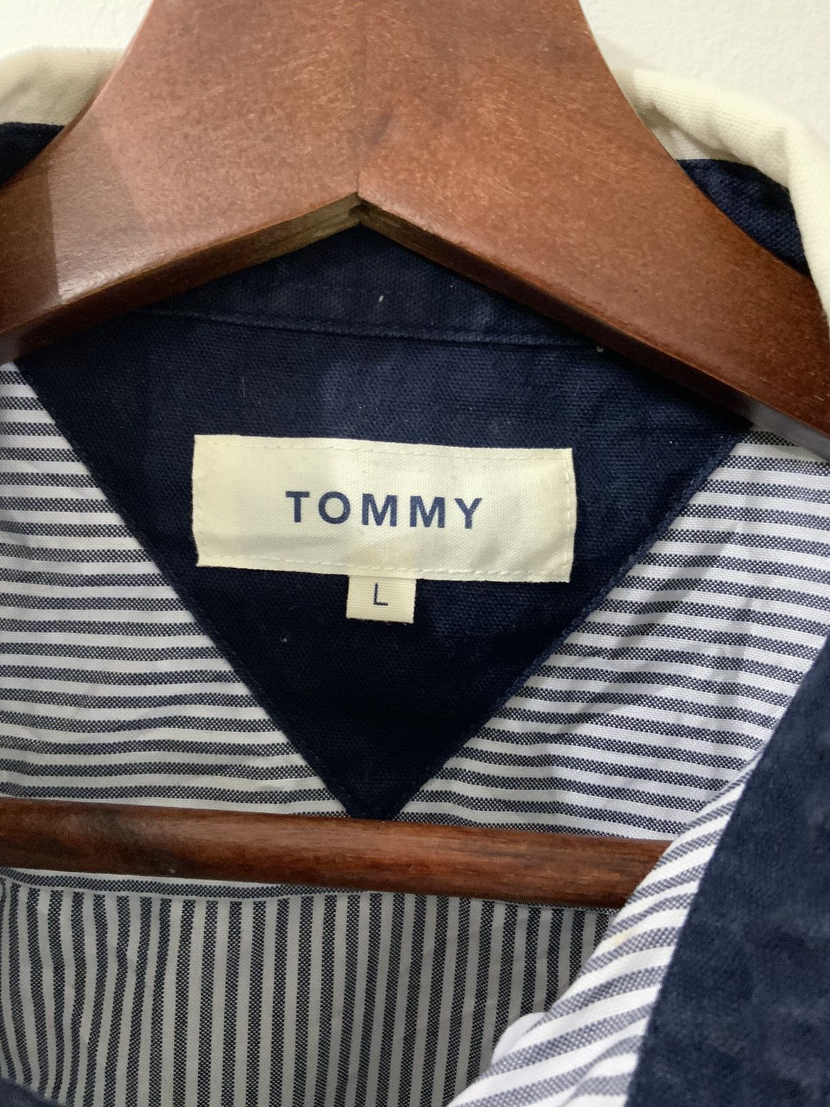 Japanese Brand Tommy Striped Long Sleeve Button Ups Size US L / EU 52-54 / 3 - 14 Thumbnail