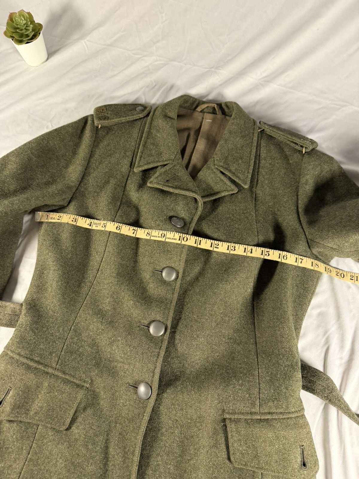 Other WW2 Swedish Army 1944 Green Wool Trench Coat Soderbergs XS Size US XS / EU 42 / 0 - 14 Thumbnail