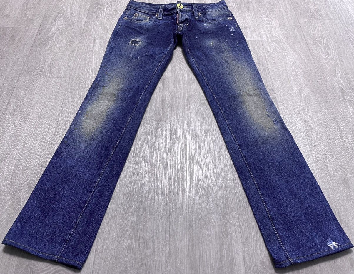Dsquared2 Dqsuared2 Washed Patchwork Distressed Paint Splatter Jeans Size 28" / US 6 / IT 42 - 6 Thumbnail