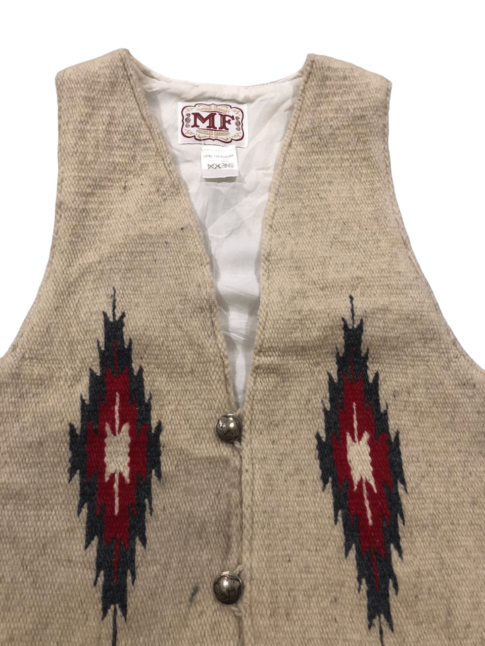 Native Vintage Vest Chimayo Novajo Wool Native Size US S / EU 44-46 / 1 - 4 Thumbnail