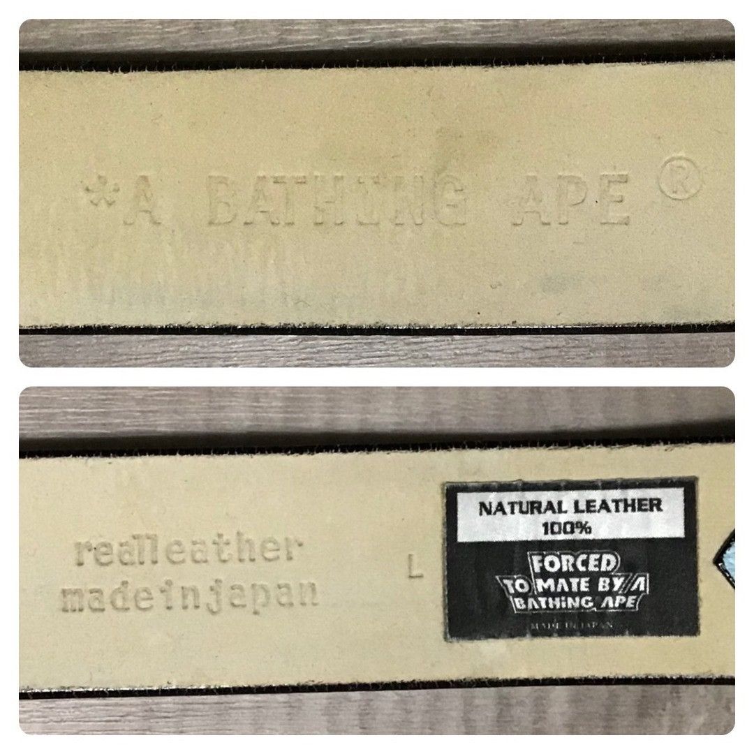 Bape × Nigo BAPE cotton candy camo leather belt multi camo NIGO ★size L Size ONE SIZE - 7 Thumbnail