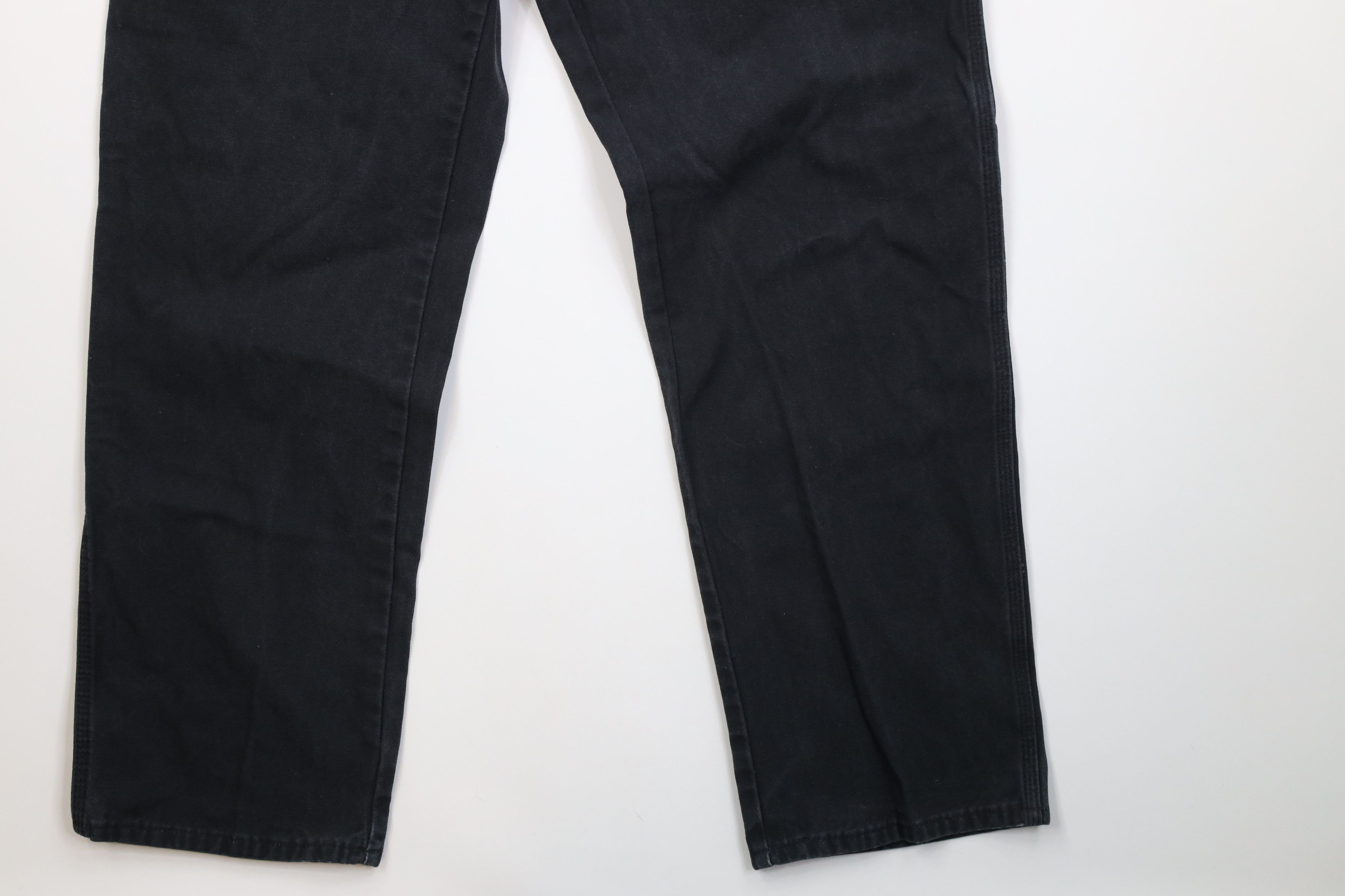 Dickies Vintage 90s Y2K Dickies Heavy Wide Leg Dungaree Pants Black Size US 36 / EU 52 - 5 Thumbnail