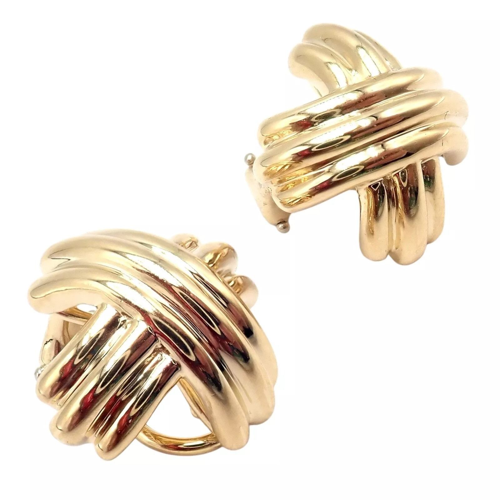 Tiffany & Co. Tiffany & Co X Kiss 18k Yellow Gold Medium Earrings Size ONE SIZE - 6 Thumbnail