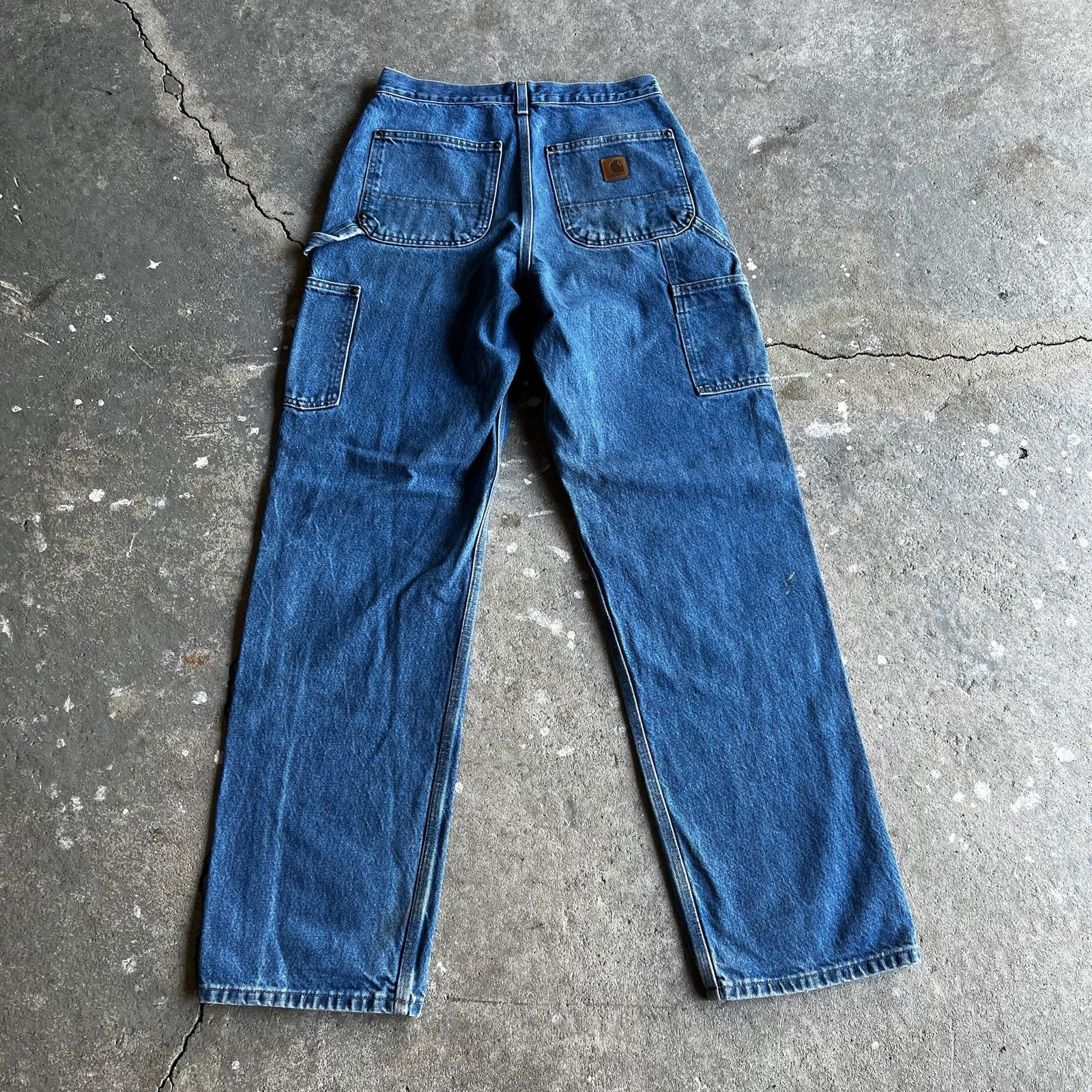Carhartt × Vintage Carhartt denim blue jean double knee work carpenter pants Size US 29 - 5 Thumbnail