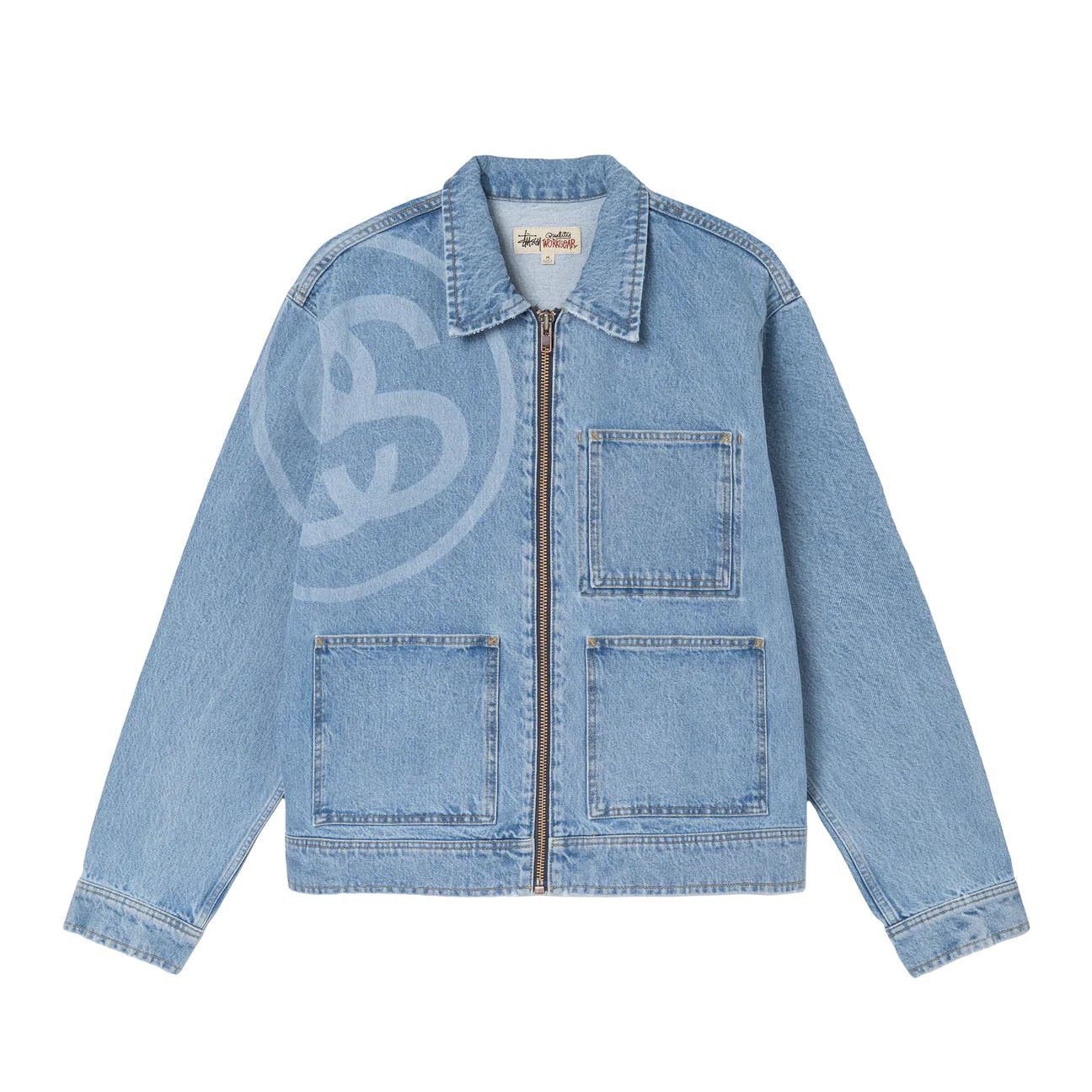 Stussy STUSSY SS-LINK ZIP WORK DENIM JACKET | Grailed