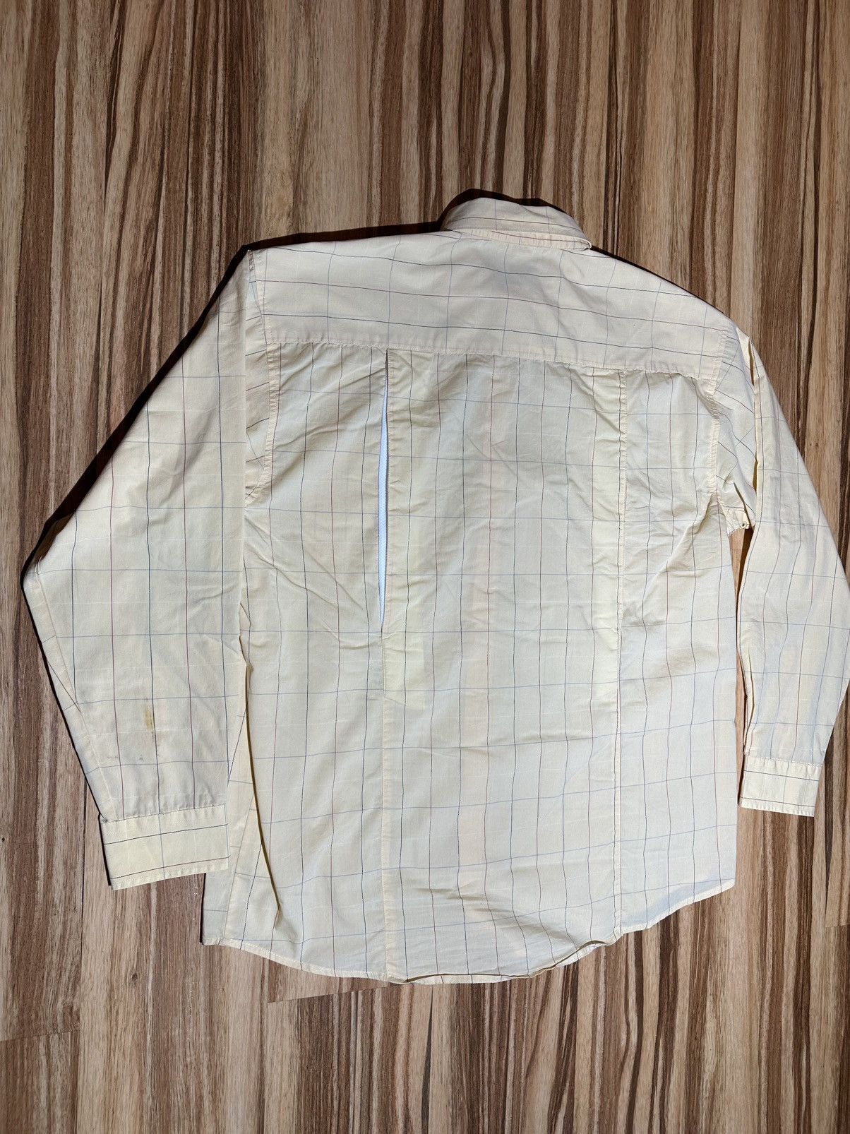 Wrangler Wrangler Twenty X Men's Cream Checkered Shirt Size US L / EU 52-54 / 3 - 7 Thumbnail