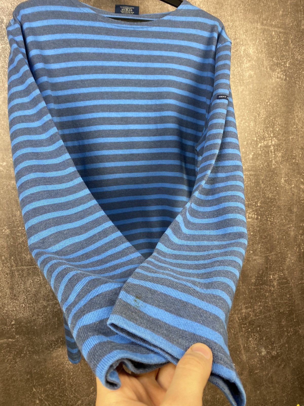 A$AP Rocky × Saint James × Vintage 90s Saint James Asap Rocky Striped Breton Top Long Sleeve Size US L / EU 52-54 / 3 - 5 Thumbnail