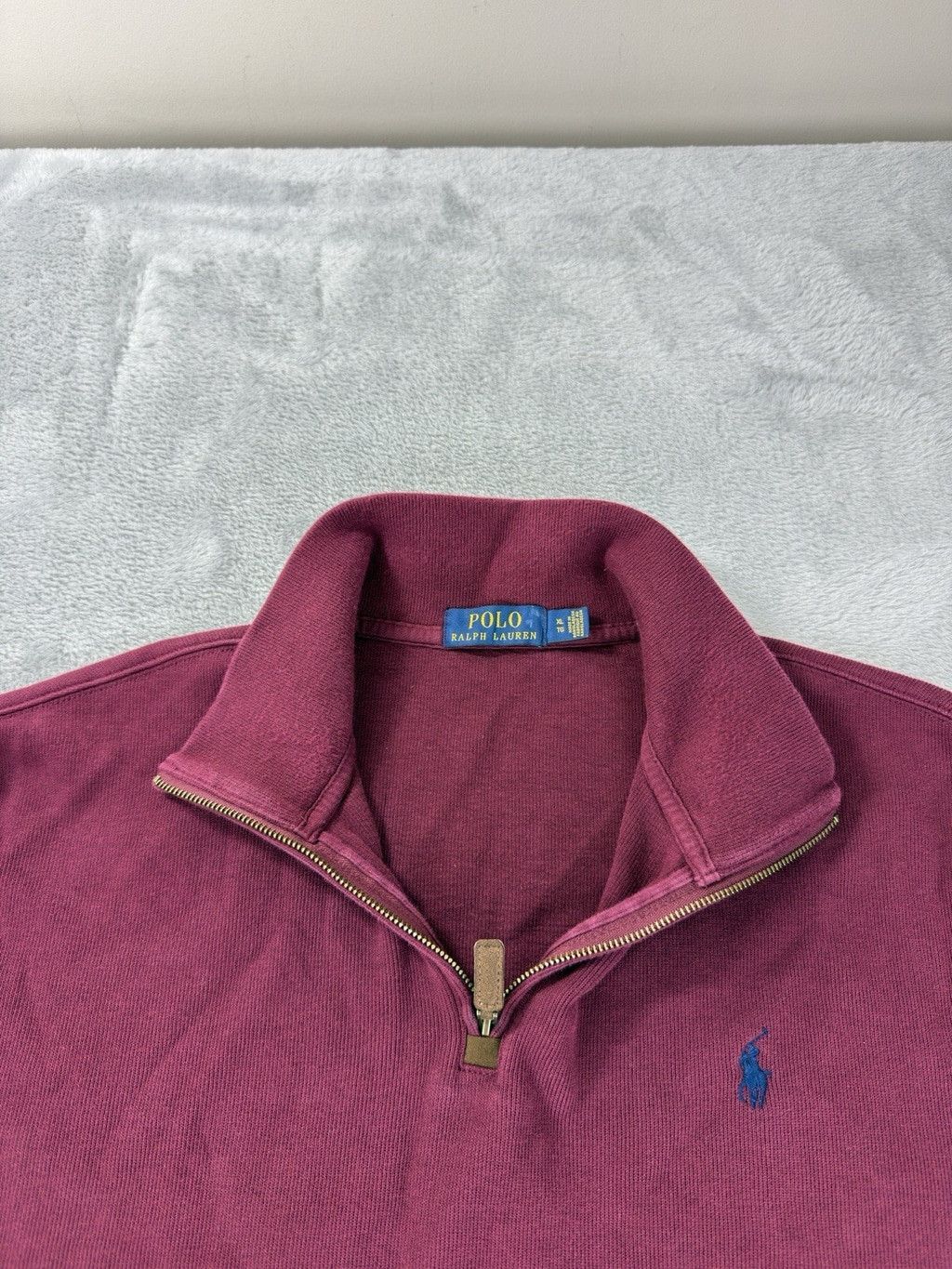 Polo Ralph Lauren Polo Ralph Lauren Men's Size XL Red 1/4 Zip Pullover Red Size US XL / EU 56 / 4 - 7 Thumbnail