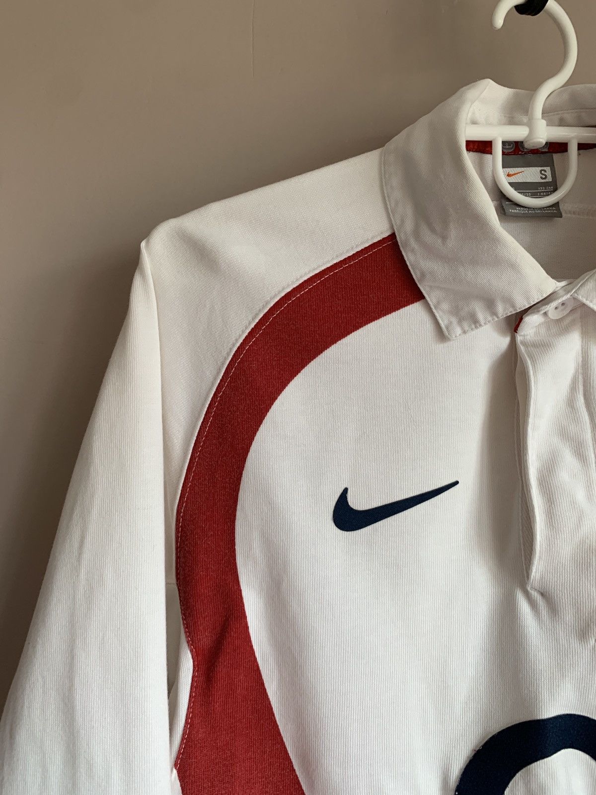 Vintage England Vintage Rugby Union Long Sleeve Shirt Nike Retro S Size US S / EU 44-46 / 1 - 2 Thumbnail