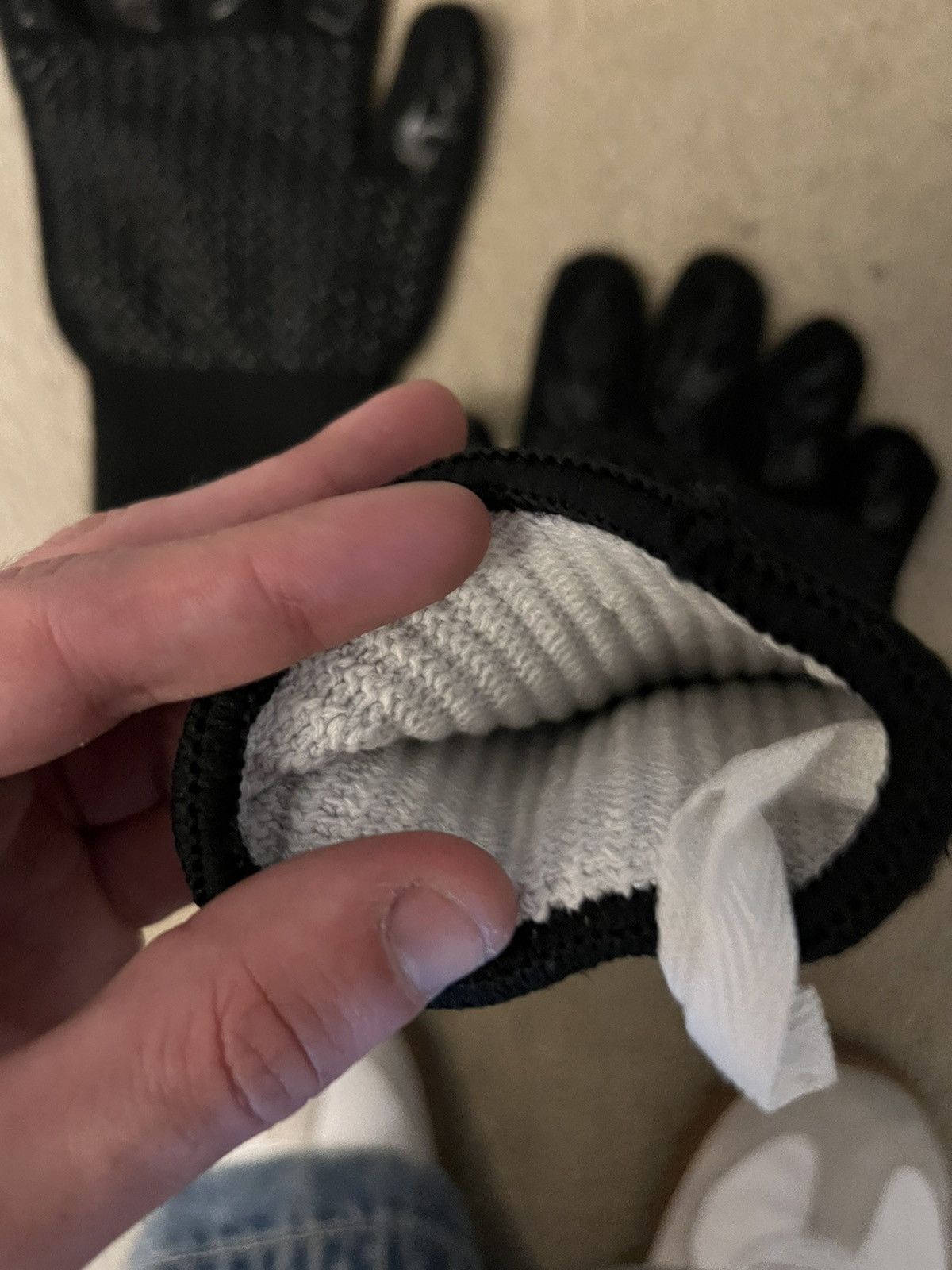 Other × Vintage SICK Y2K flame retardant flame graphics black long gloves Size ONE SIZE - 5 Thumbnail