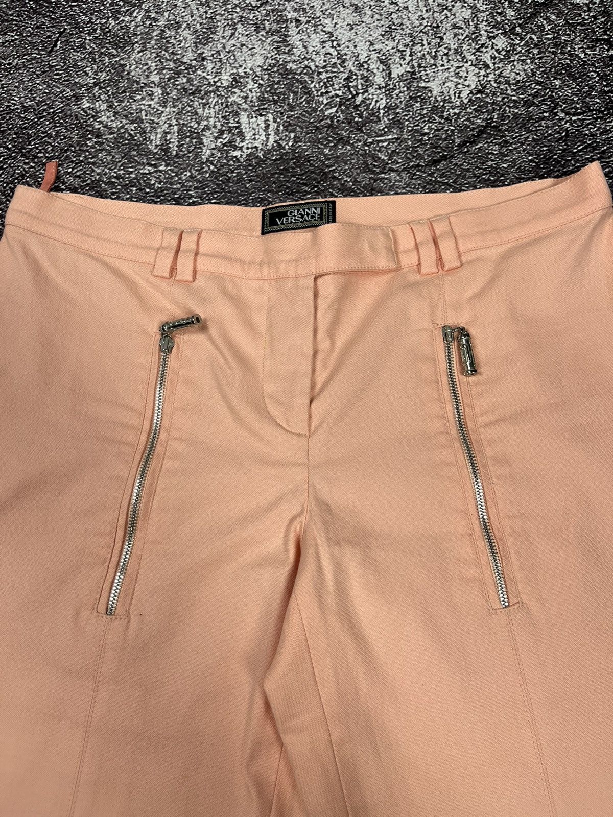 Versace Vintage Gianni Versace Multi Zip Trousers Chino Pants Size 28" / US 6 / IT 42 - 7 Thumbnail