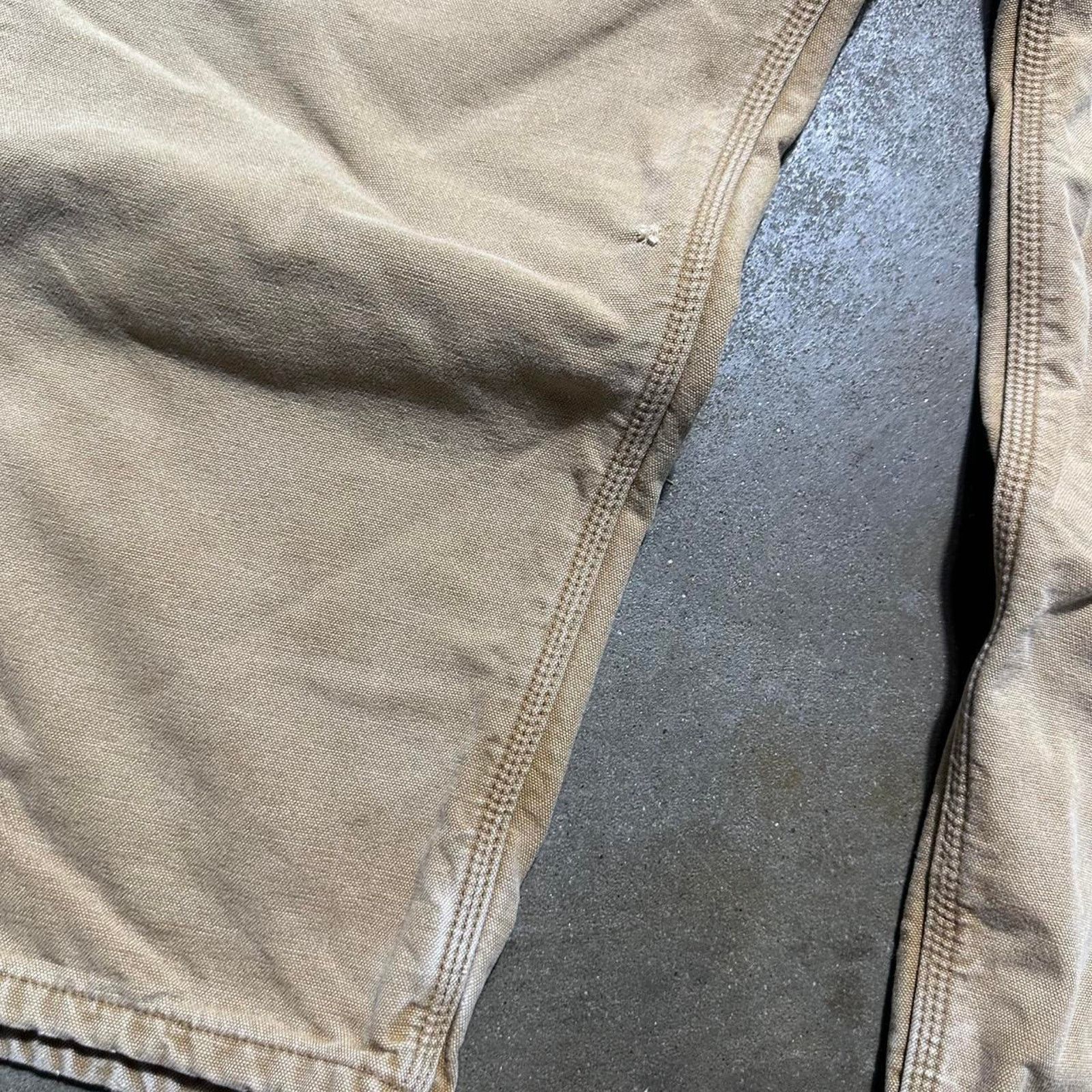 Carhartt Vintage Carhartt Tan Blanket Flannel Lined Carpenter Pants Size US 42 / EU 58 - 6 Thumbnail