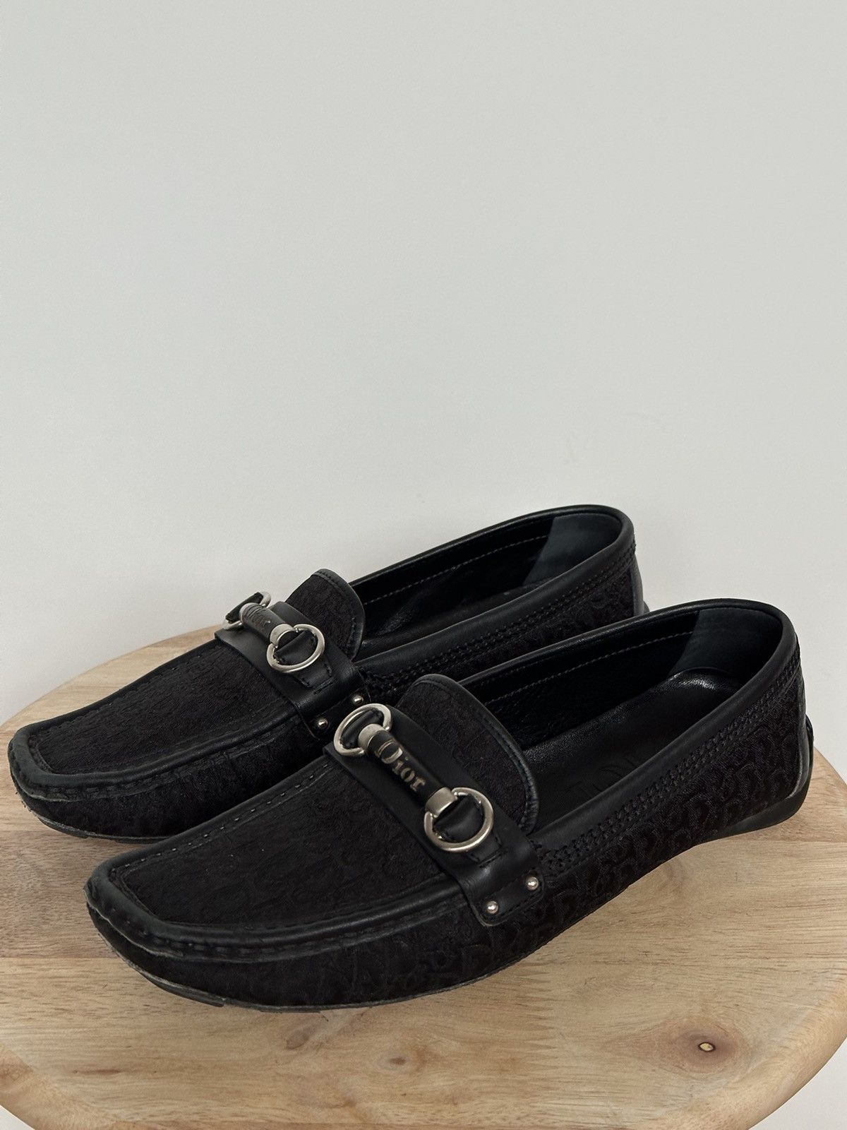 Designer Dior monogram slip on mocassins Size US 7 / IT 37 - 1 Thumbnail