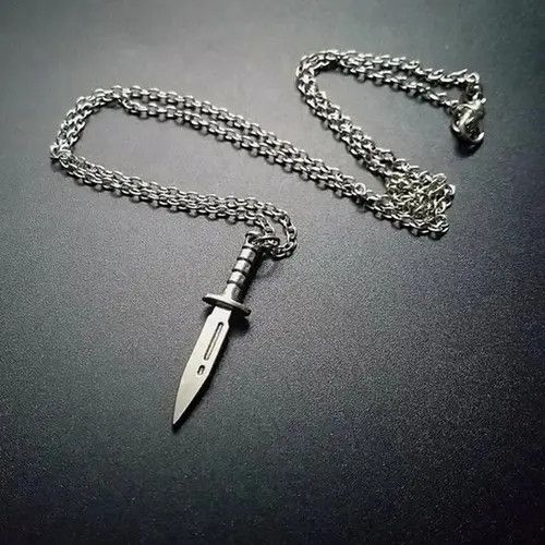 Jewelry Knife Dagger Pendant Chokers Necklace Size ONE SIZE - 2 Thumbnail