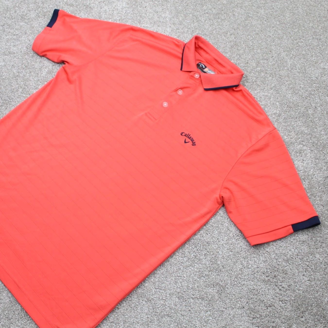 Callaway Callaway Opti-Dri Polo Shirt Mens Medium Pink 100% Polyester S/S Golf Pullover Size US M / EU 48-50 / 2 - 3 Thumbnail