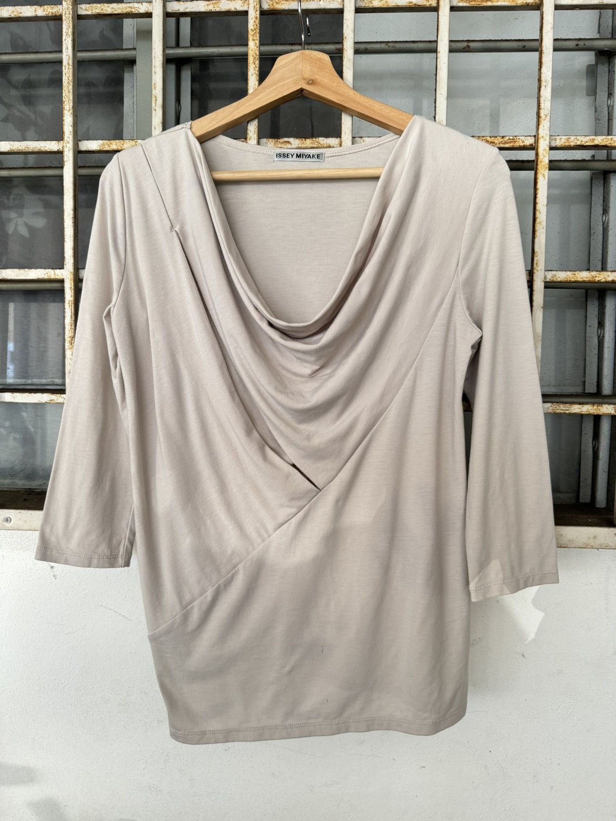 image of Issey Miyake Grey Blouse, Women's (Size XS)
