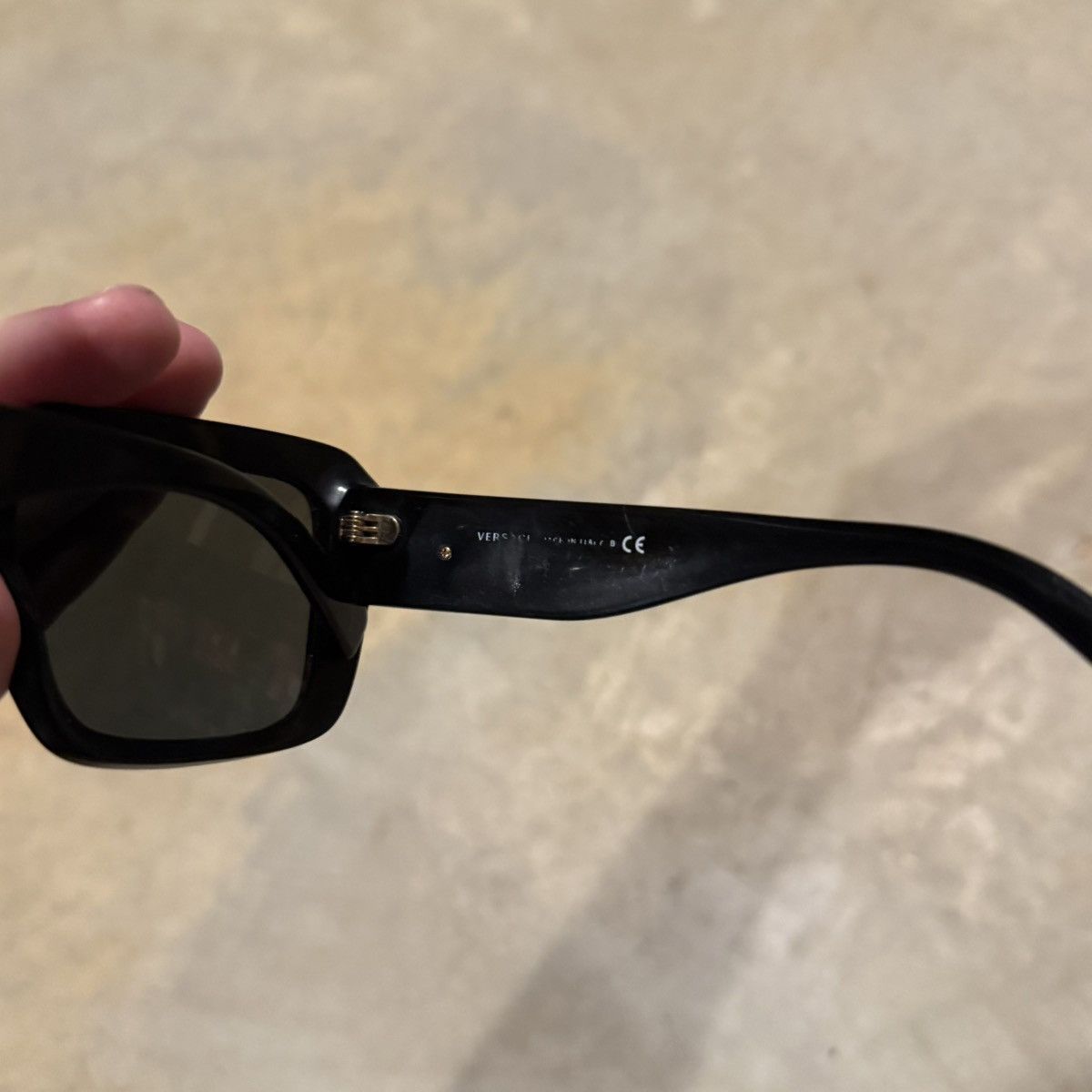 Versace Versace Medusa Crystal Embellish Square Frame Sunglasses Size ONE SIZE - 9 Thumbnail
