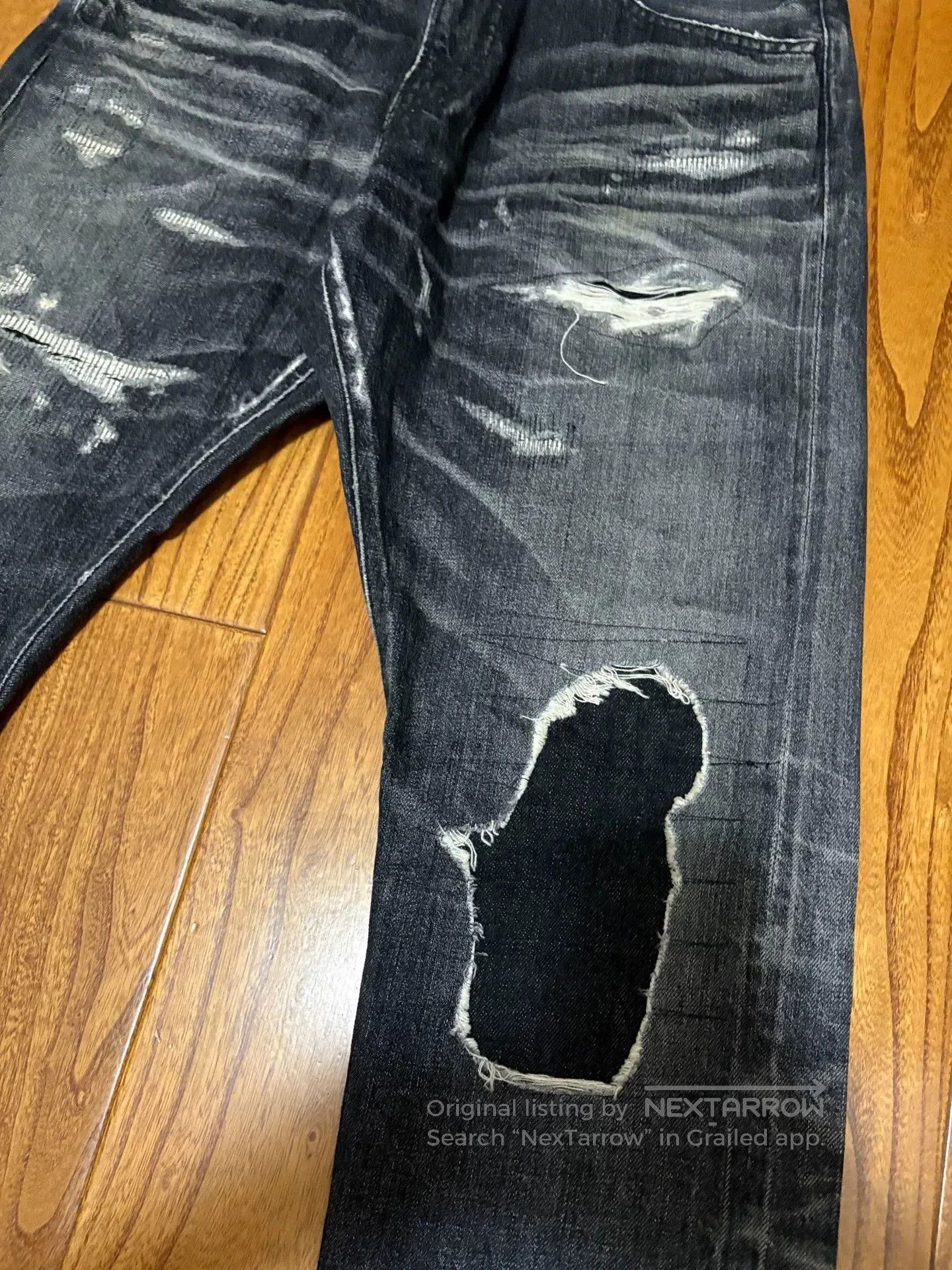 Vanquish sequel fragment denim pants with distressing. Size US 32 / EU 48 - 6 Thumbnail